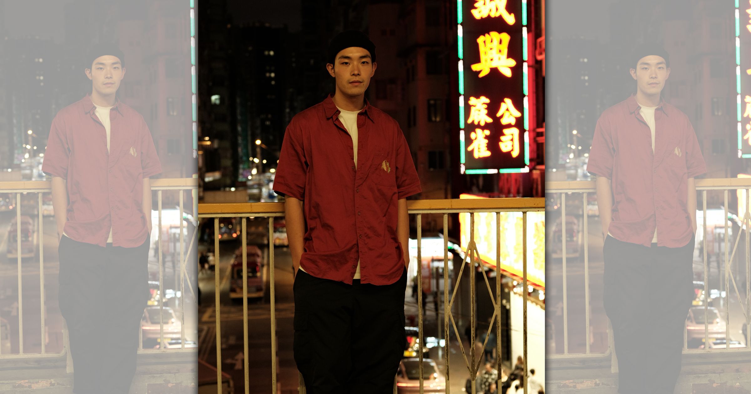 牧森旅遊時喜歡到街頭走走,放空自己,享受身處異地的氛圍。(周子娛樂提供)