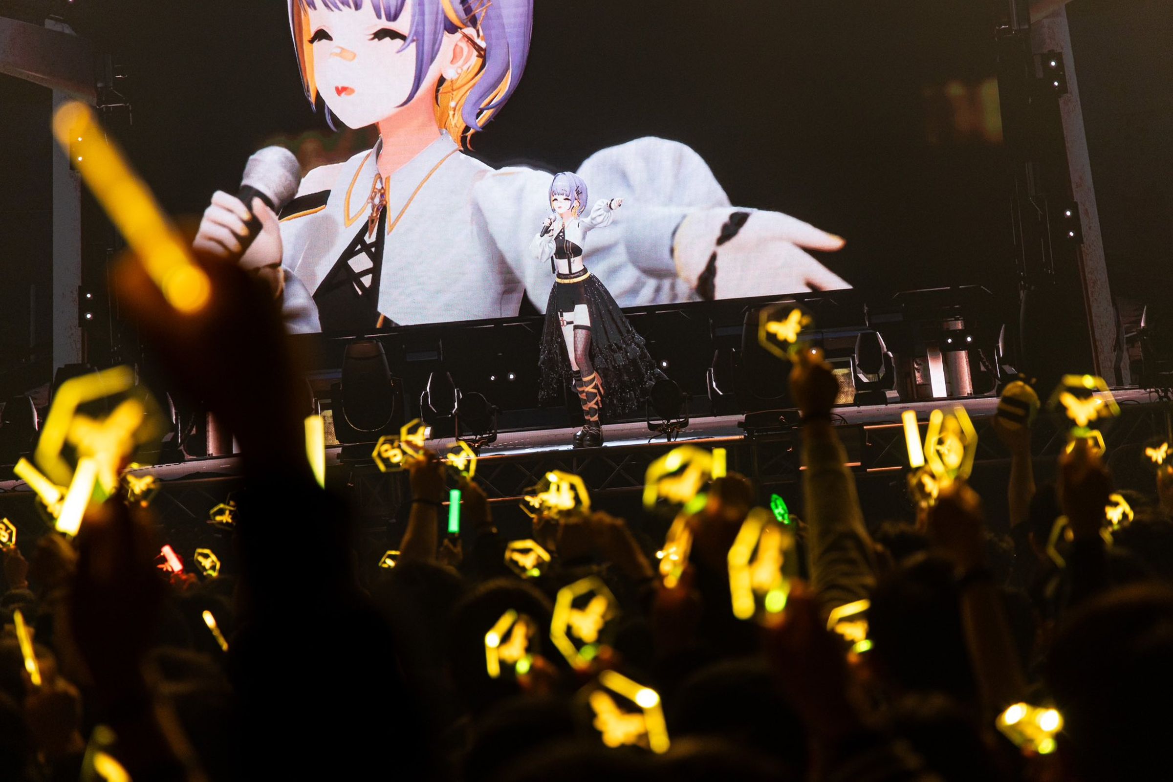 日本人氣虛擬歌手HACHI與1,500名歌迷共度愉快時光。（RK MUSIC提供）