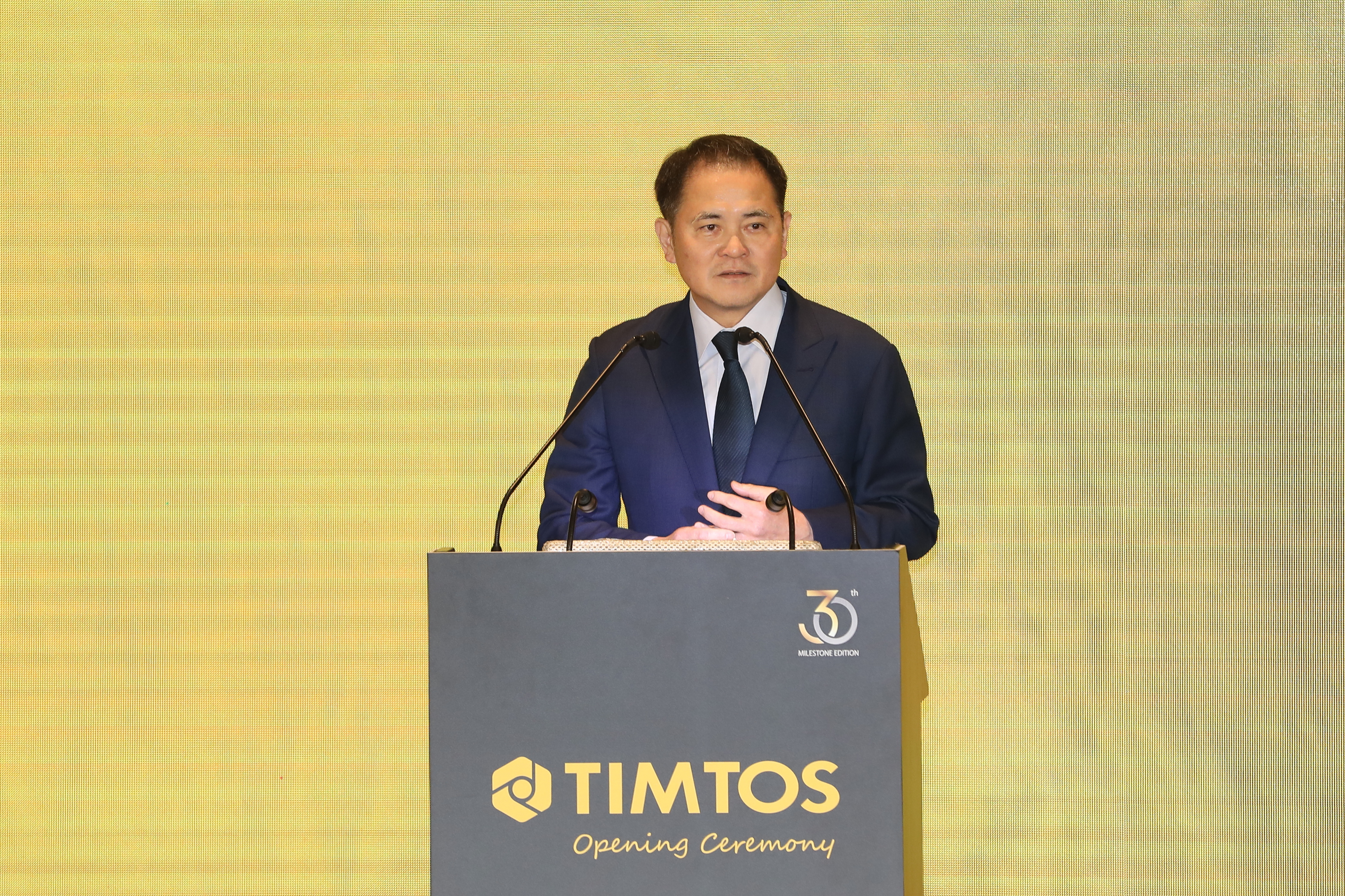 台灣機械業出口已逐步穩定，但工具機業仍有巨大挑戰。圖為機械公會理事長莊大立。（本刊資料照）