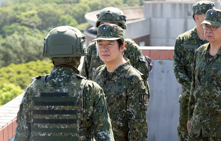 漢光41號演習於近日正式結束，圖為總統賴清德視導漢光演習畫面。（取自總統府官網）