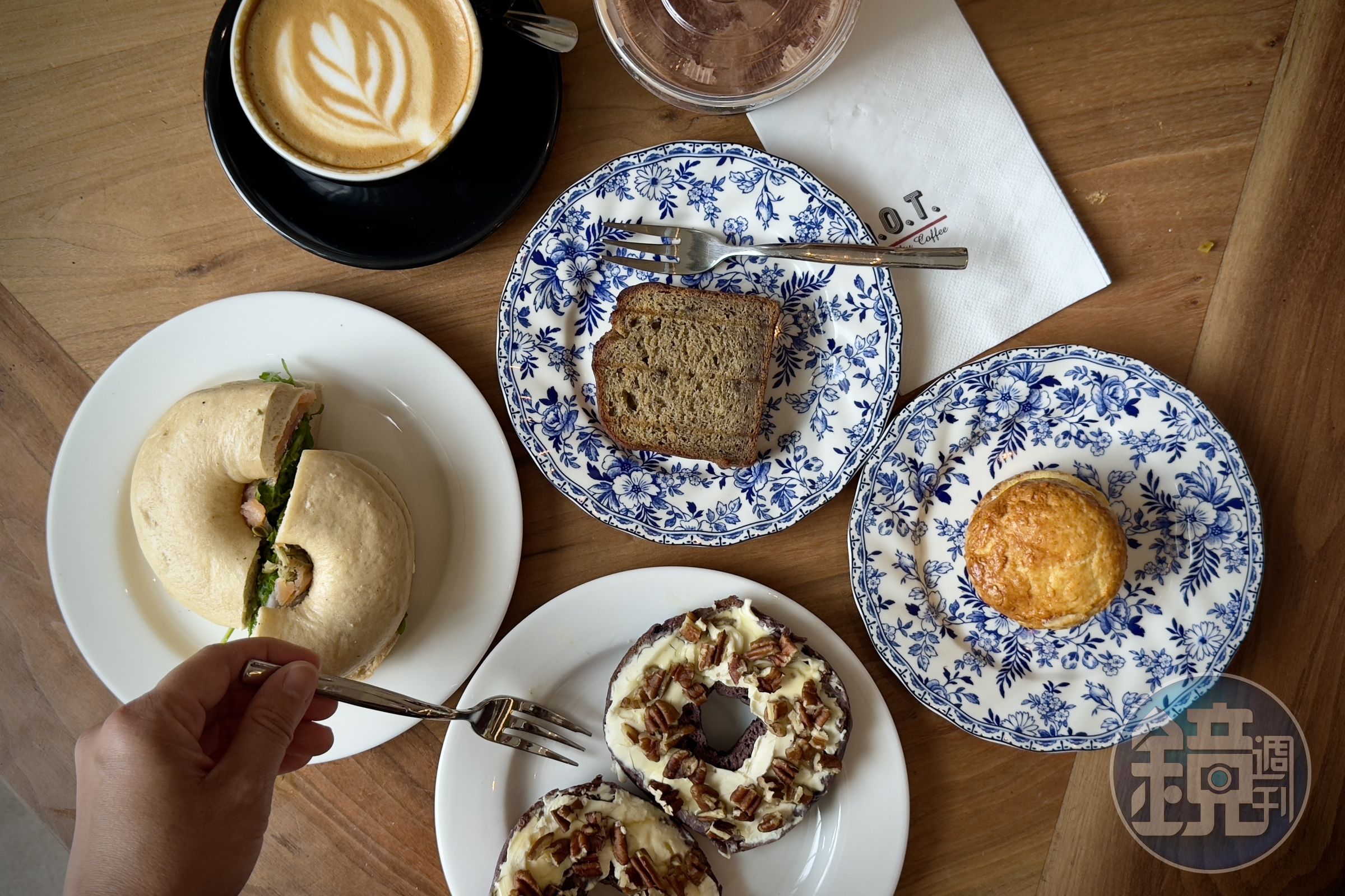n.o.t. Specialty Coffee的貝果、司康等都是店內的招牌餐點。