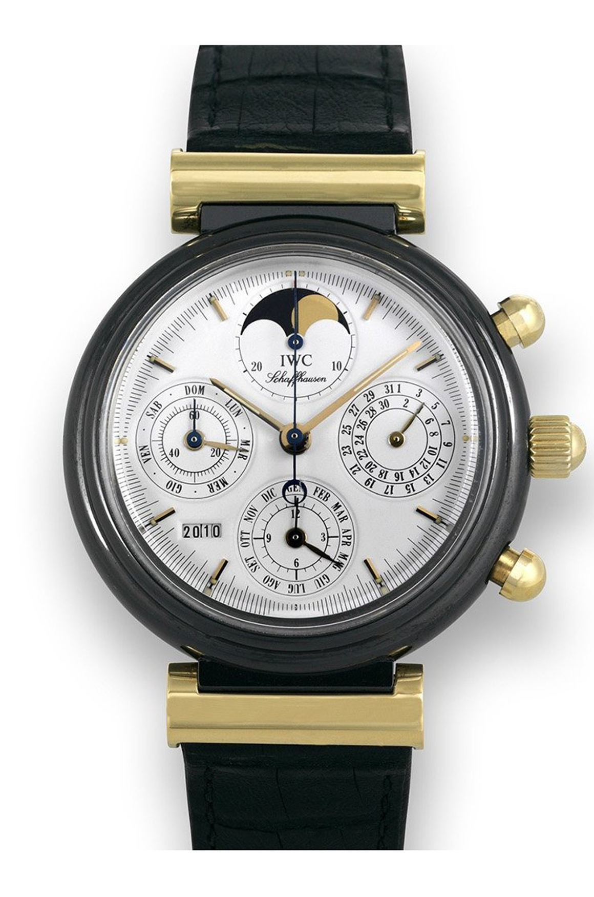 IWC於1986年推出了全球首款採用高科技陶瓷錶殼的腕錶——Da Vinci Perpetual Calendar（Ref. 3755）。