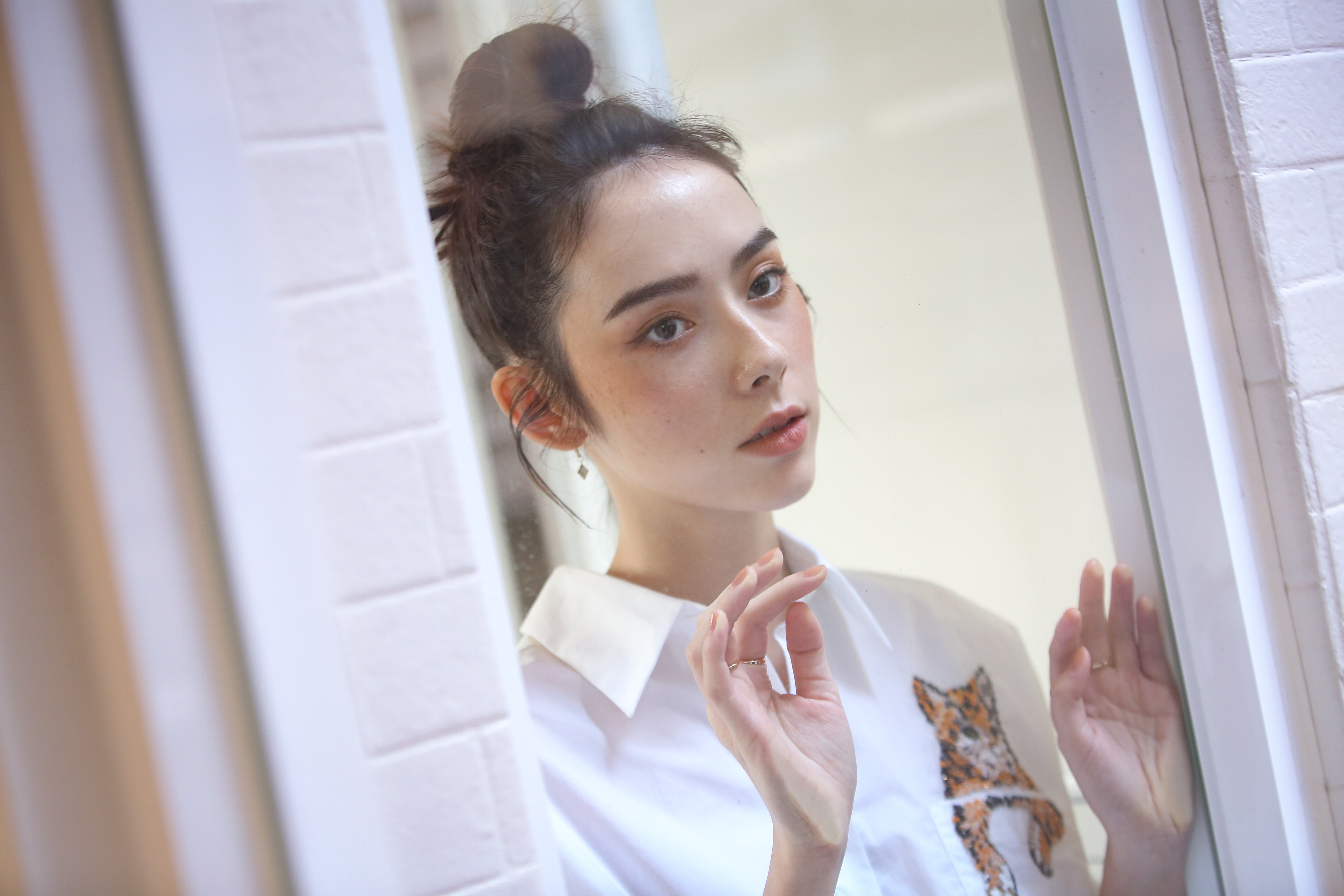 林奕嵐中美混血的臉孔讓她在新人中獨樹一格。