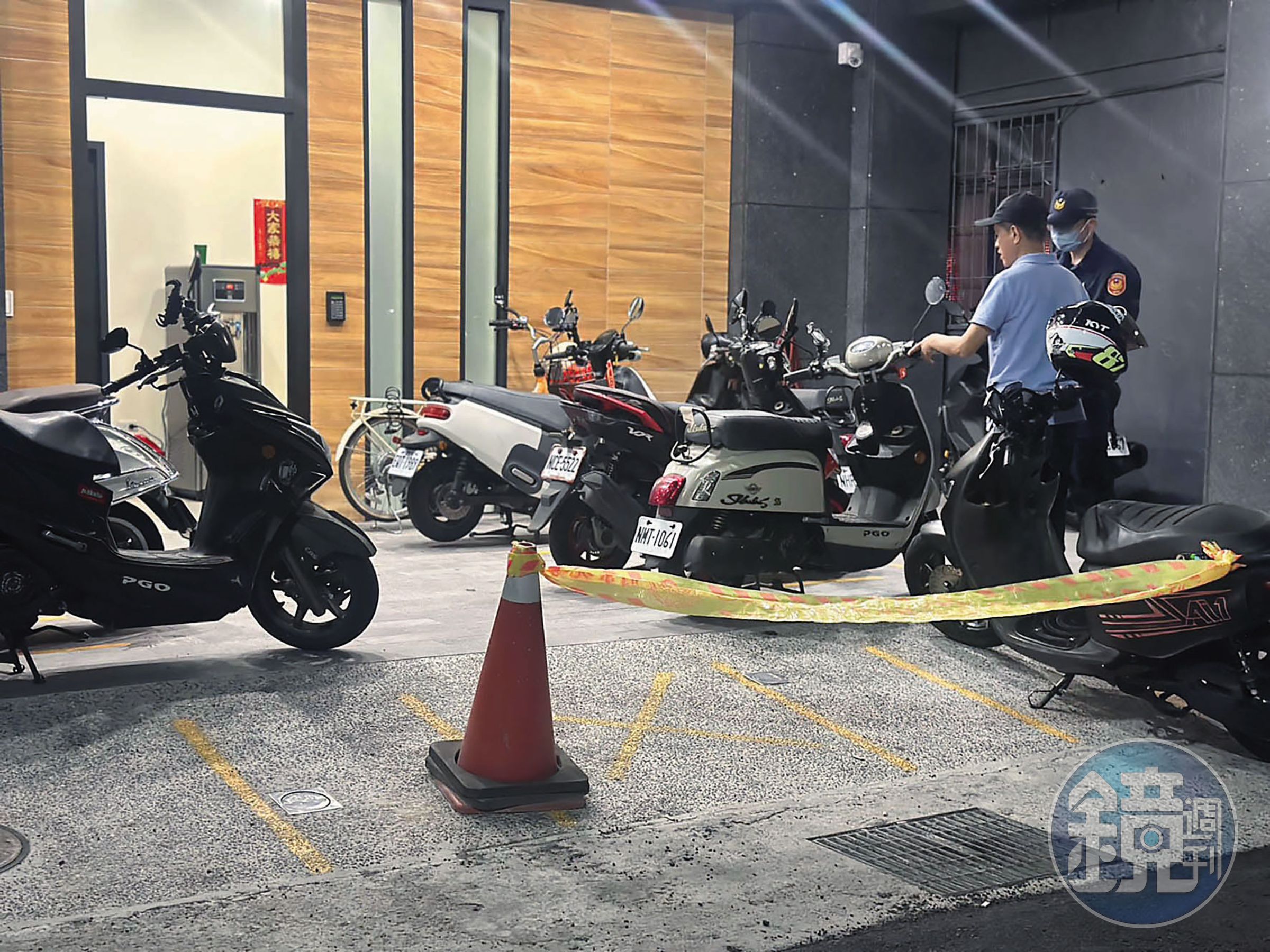 台中接續發生2起情侶情殺案，圖為西區雙屍命案處。（鄧玉瑩攝）