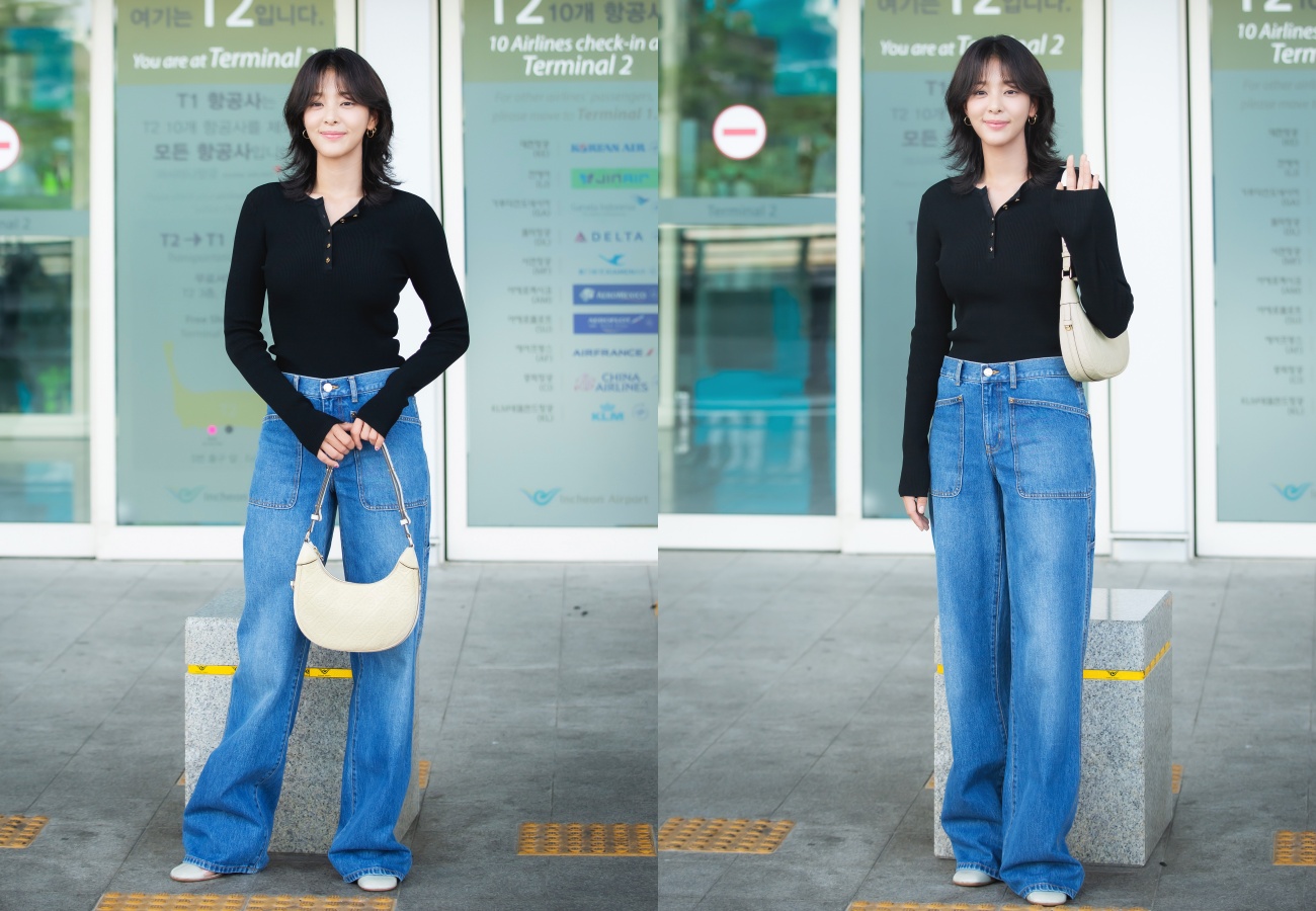 薛仁雅不畏凱米颱風，已經抵台準備參加明日的活動。（TORY BURCH提供）