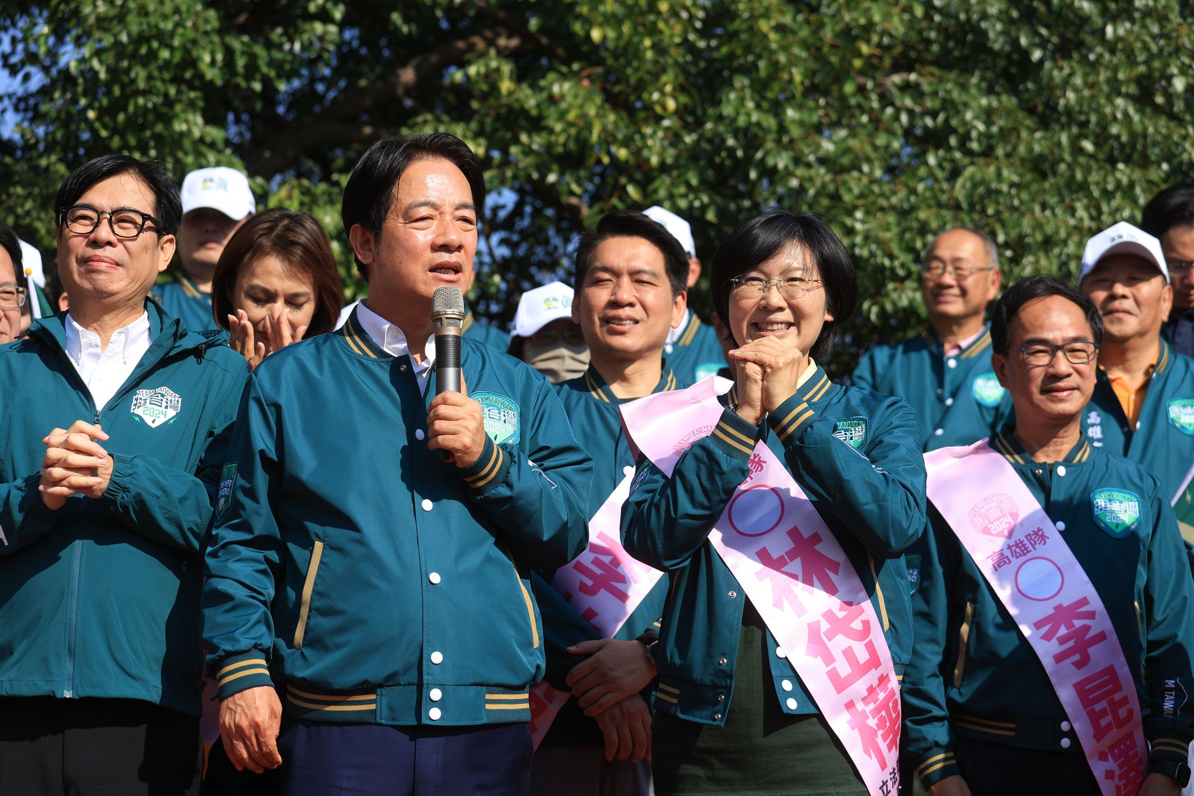 高雄立委今聯合登記，林岱樺提出「改造高雄未來六段論」。（林岱樺服務處提供）