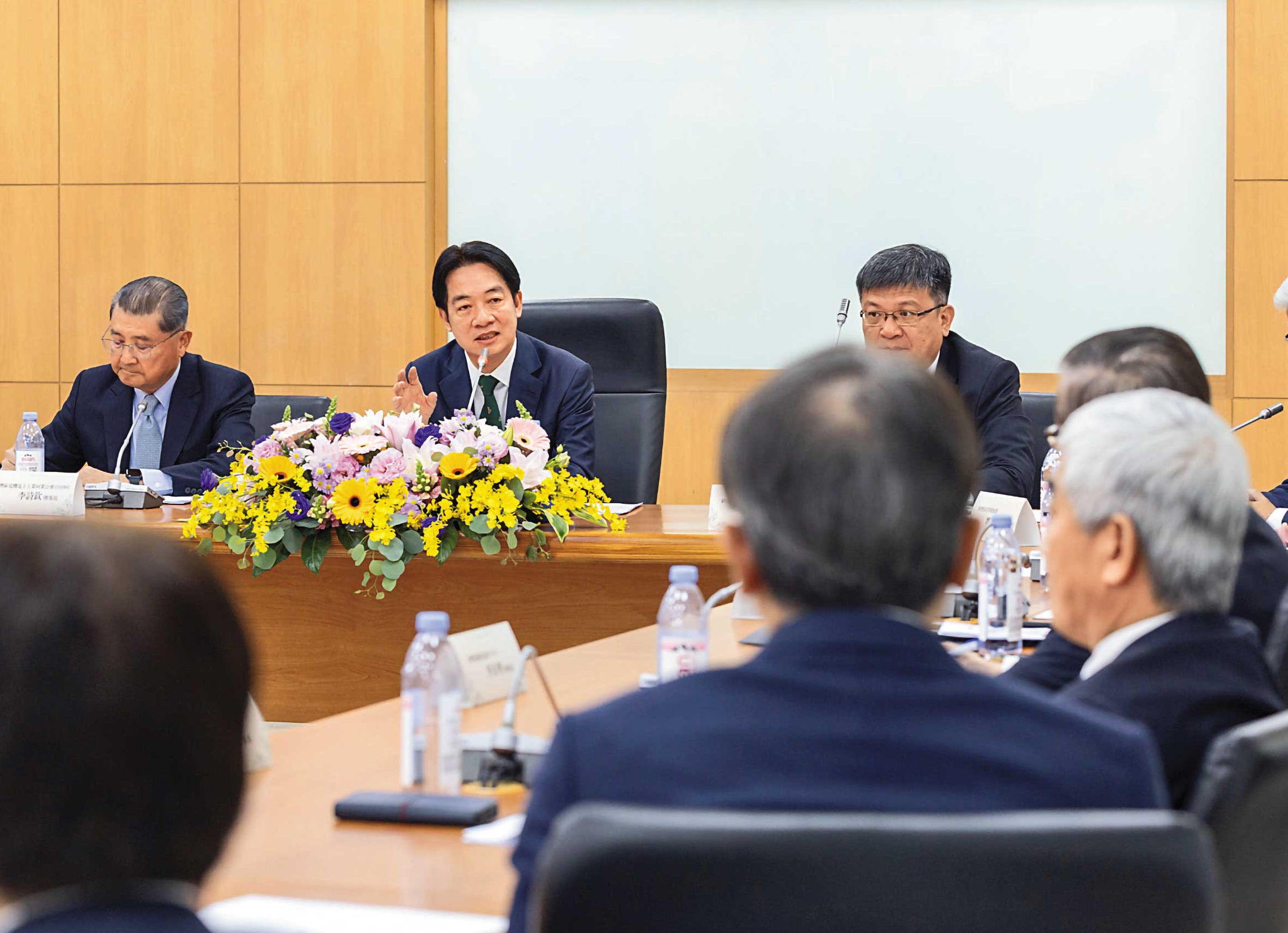 ICT是台灣輸美優勢產業，賴清德也相當關切。圖為賴去年到桃園與20家ICT資通訊業者座談。（翻攝總統府flickr）