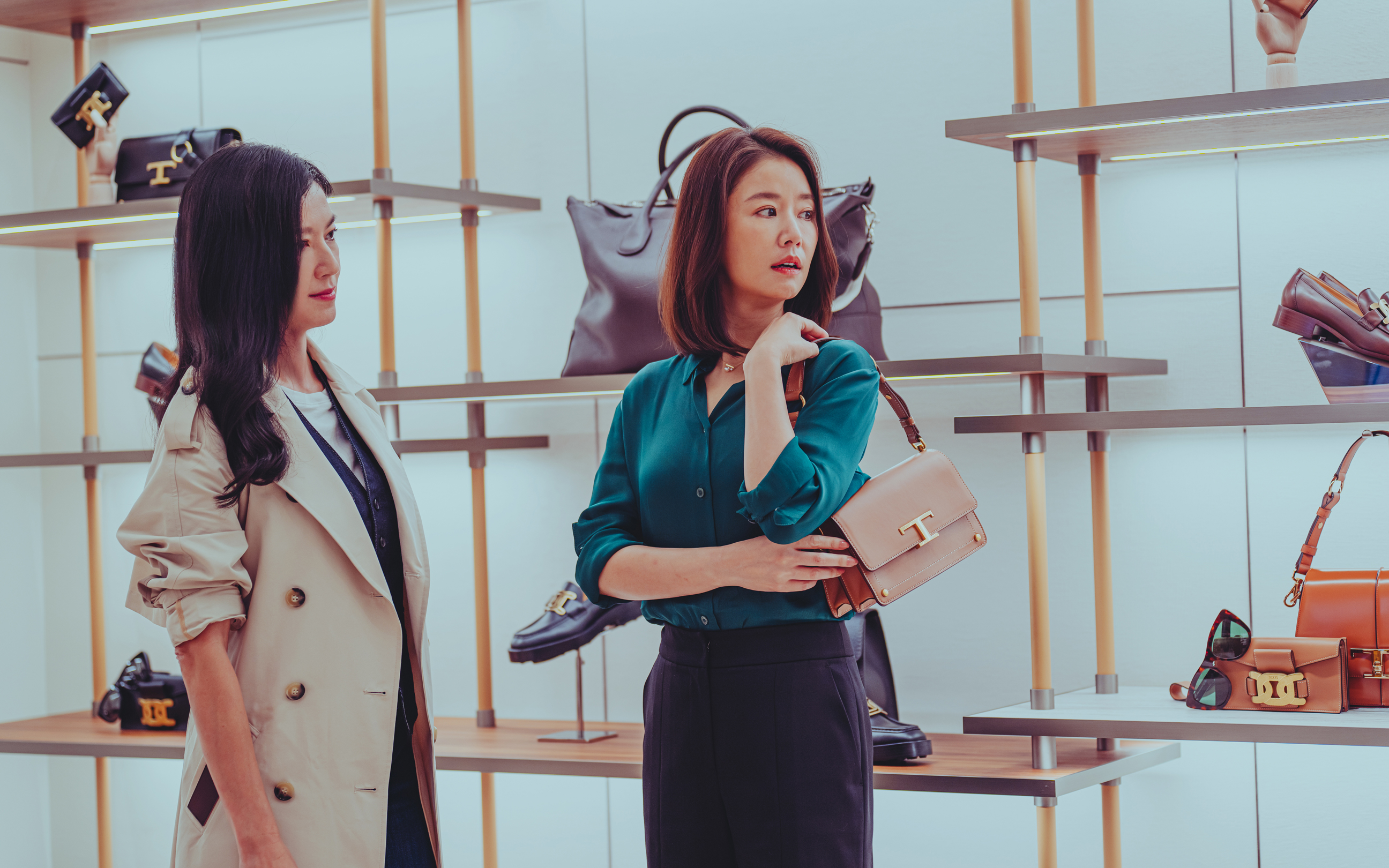 林熙蕾、林心如友情20年，首度合作在Netflix《此時此刻》譜青春純愛。（Netflix提供）