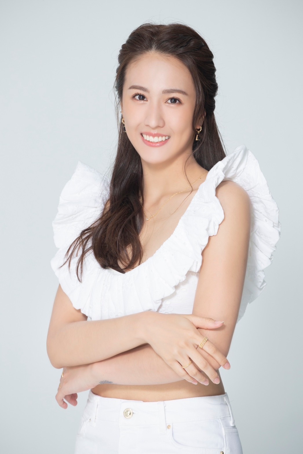 黃米溱透露每次直播都很開心,因為能把她真實試吃試穿過的好商品,分享給更多的人知道。(三立提供)