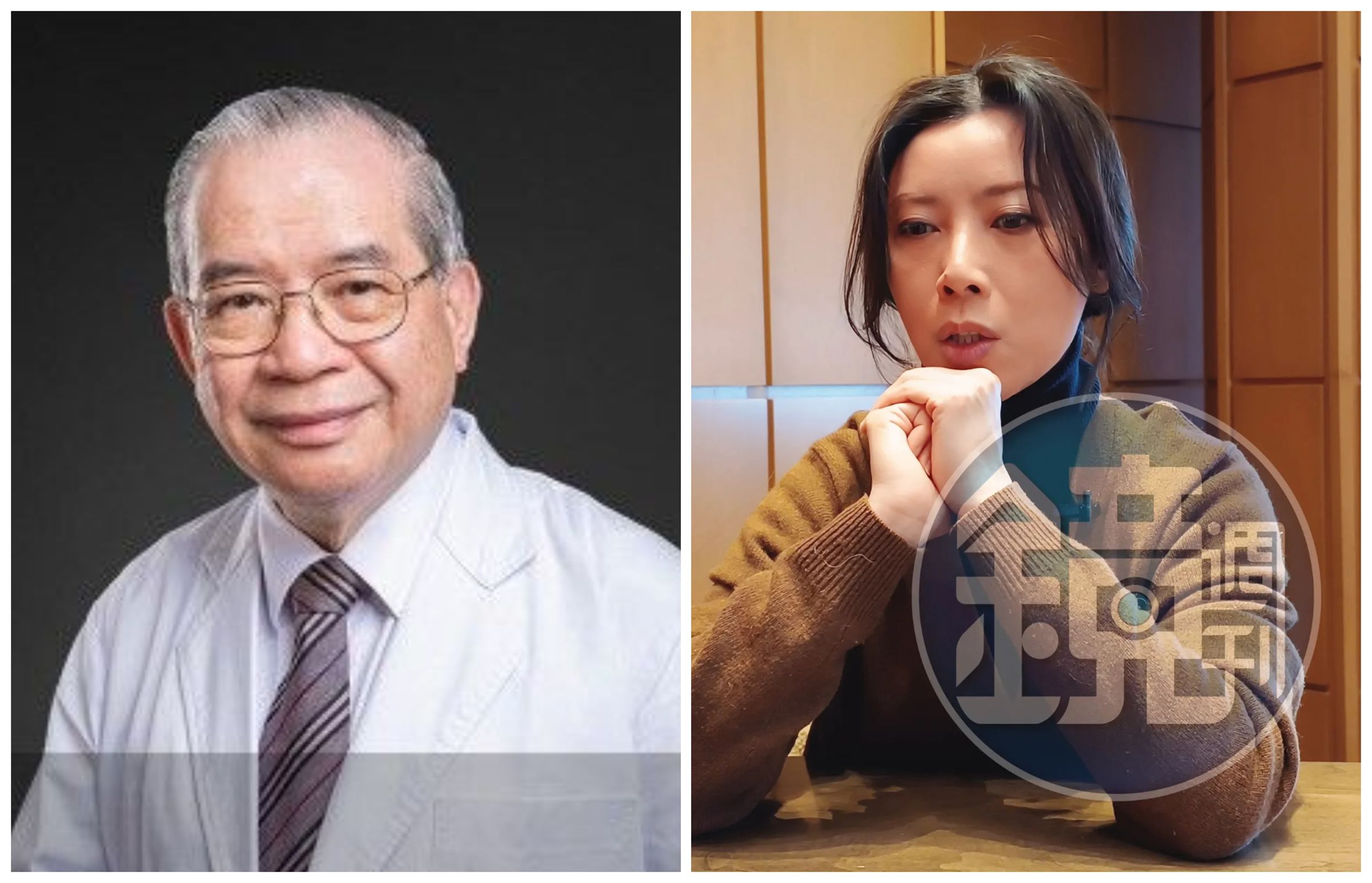貴婦奈奈日前在加拿大接受本刊採訪(右圖),同居男友的父親、名醫黃立雄(左圖)將上銬回台。(本刊資料照、翻攝杏立博全醫美網站)