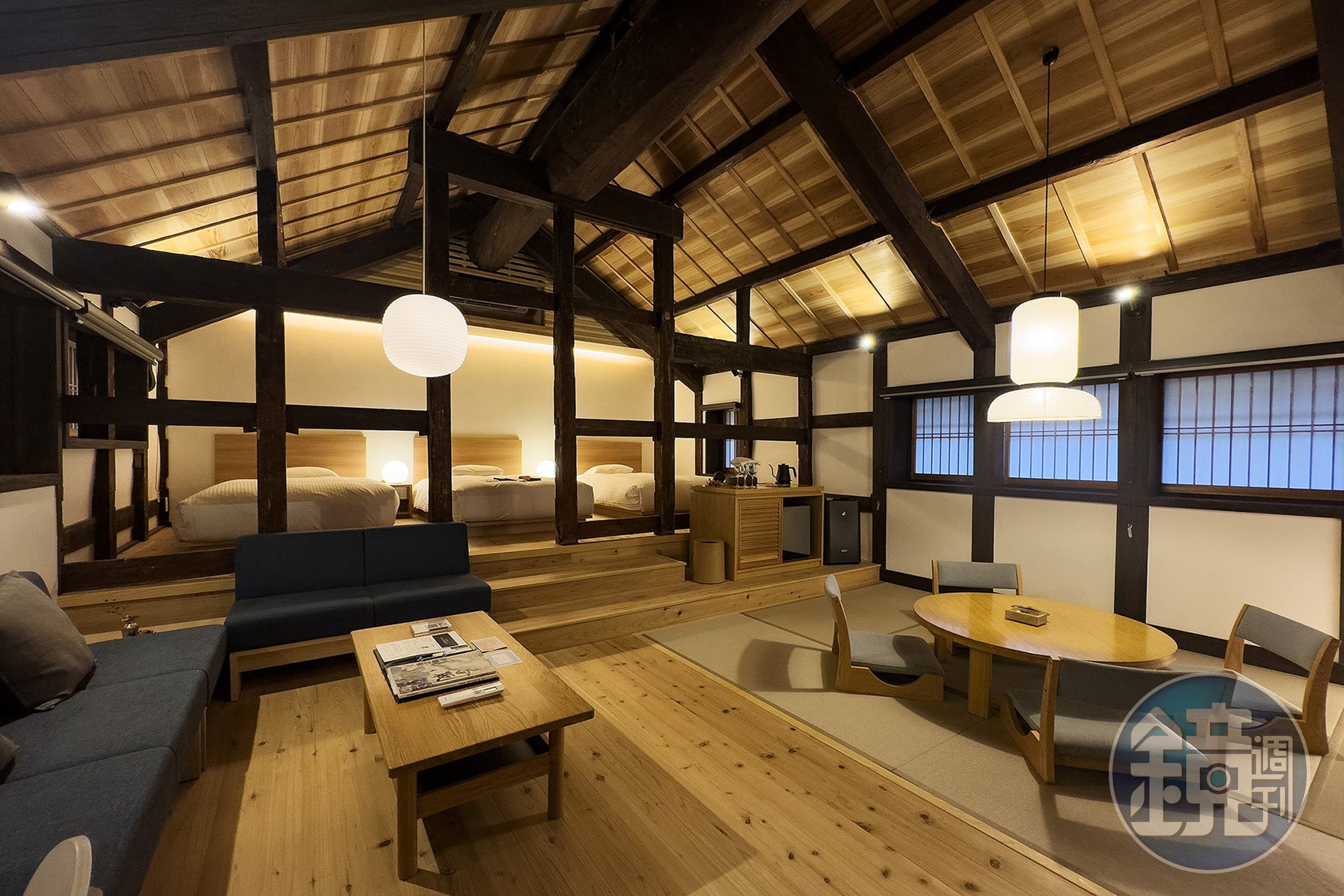 主餐廳「KAGURA」設於百年酒藏內，以法餐手法詮釋佐原在地食材。