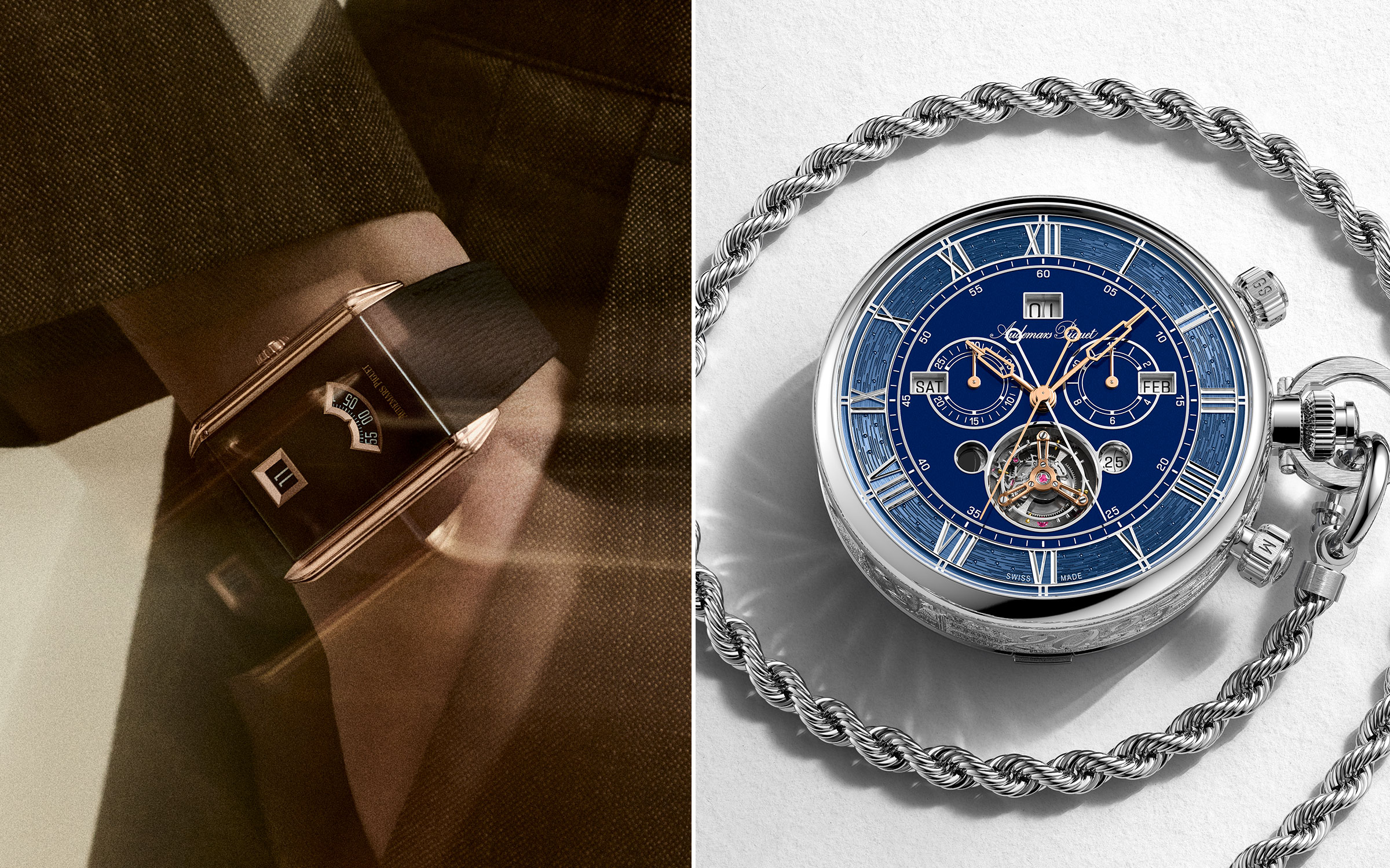 AP愛彼搶在2月率先發表的這一波新錶之中，討論度最高的絕對是Neo Frame Jumping Hour跳時腕錶與150 Heritage傳奇萬象曆懷錶。