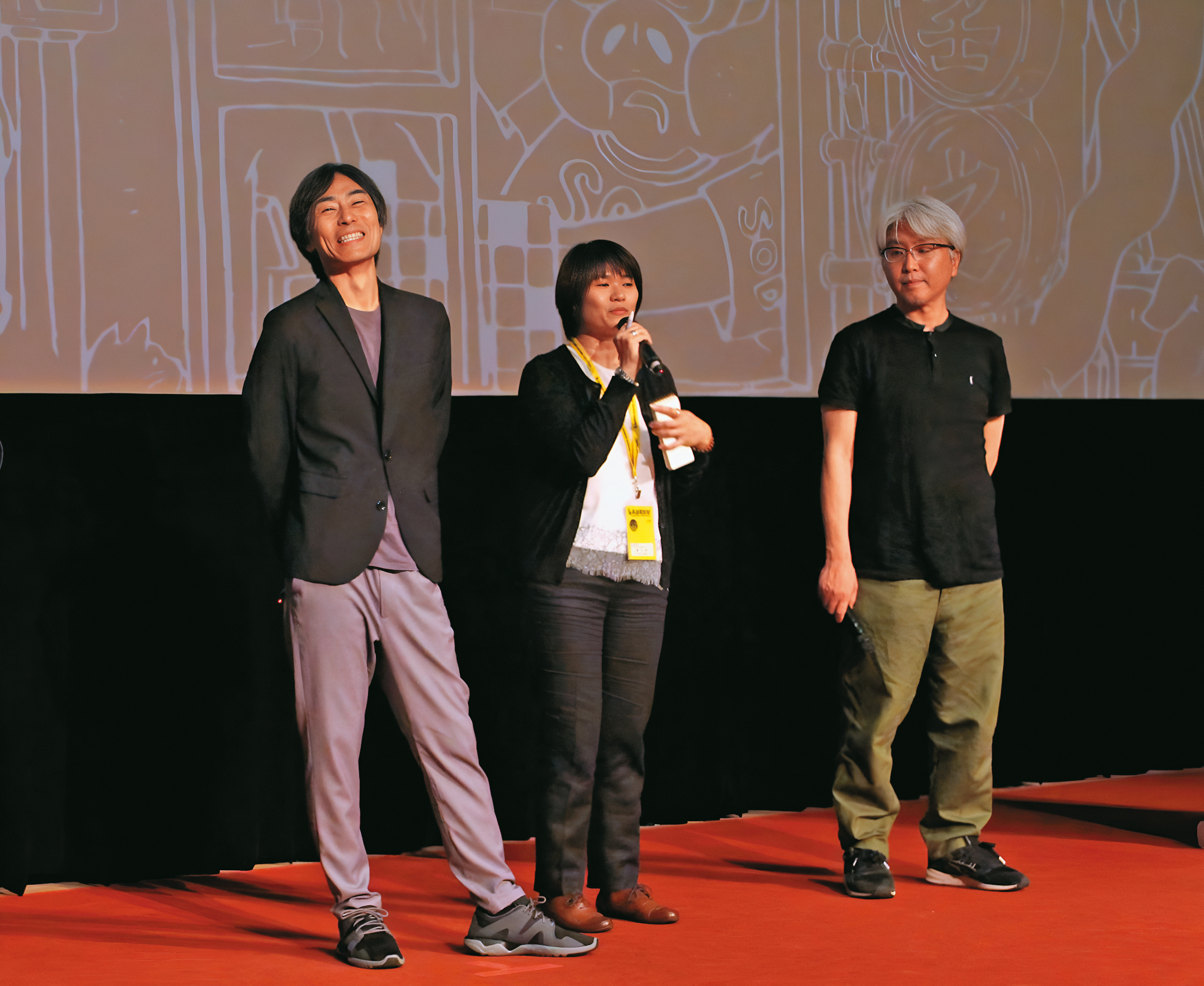 熊澤尚人(左)6年前曾帶著電影《百合心》與音樂總監安川午朗(右)參加高雄電影節。(天馬行空提供)