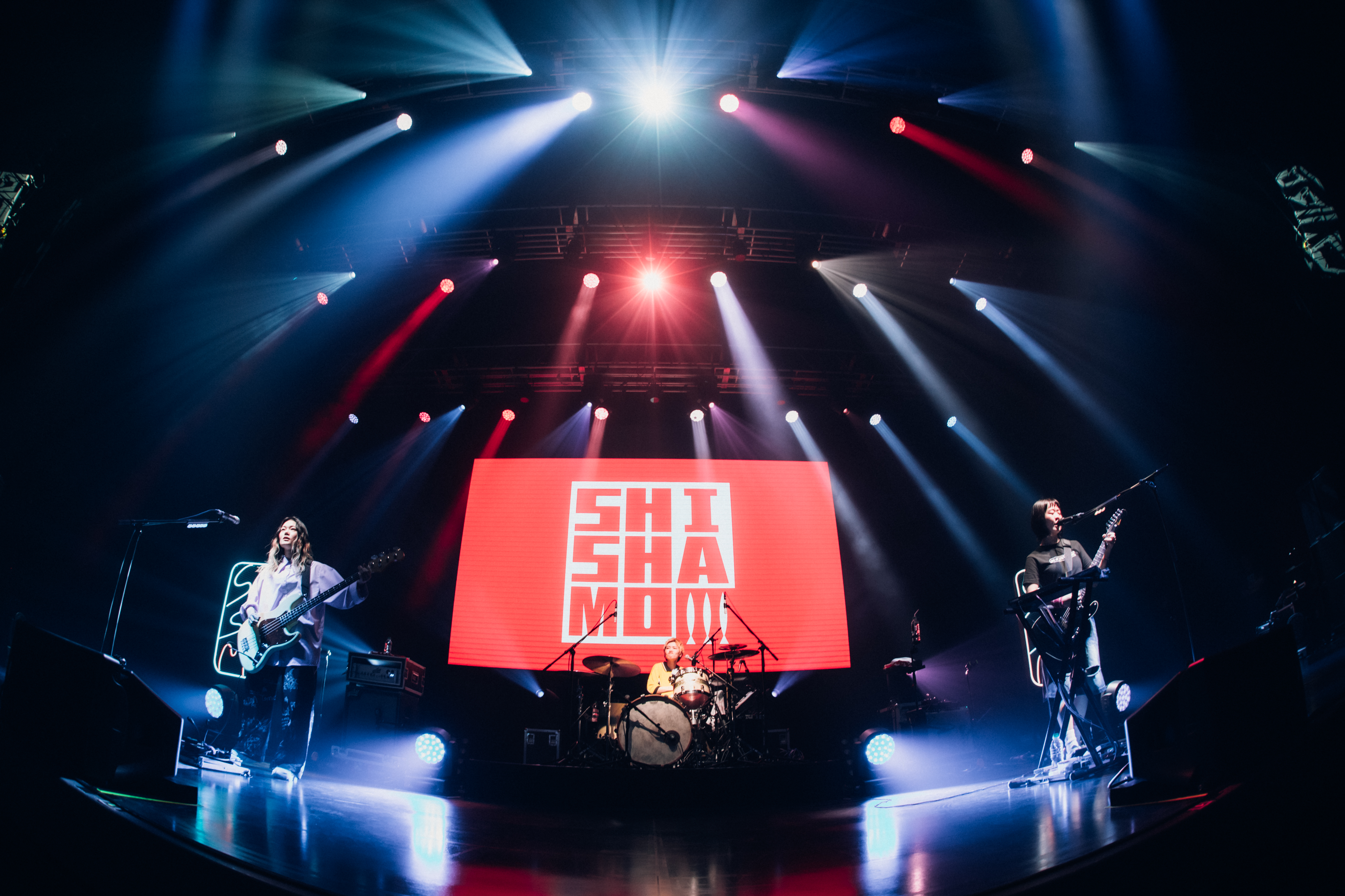日本人氣3人搖滾樂團「SHISHAMO」在台北舉辦專場演唱會。（大鴻藝術BIG ART提供）
