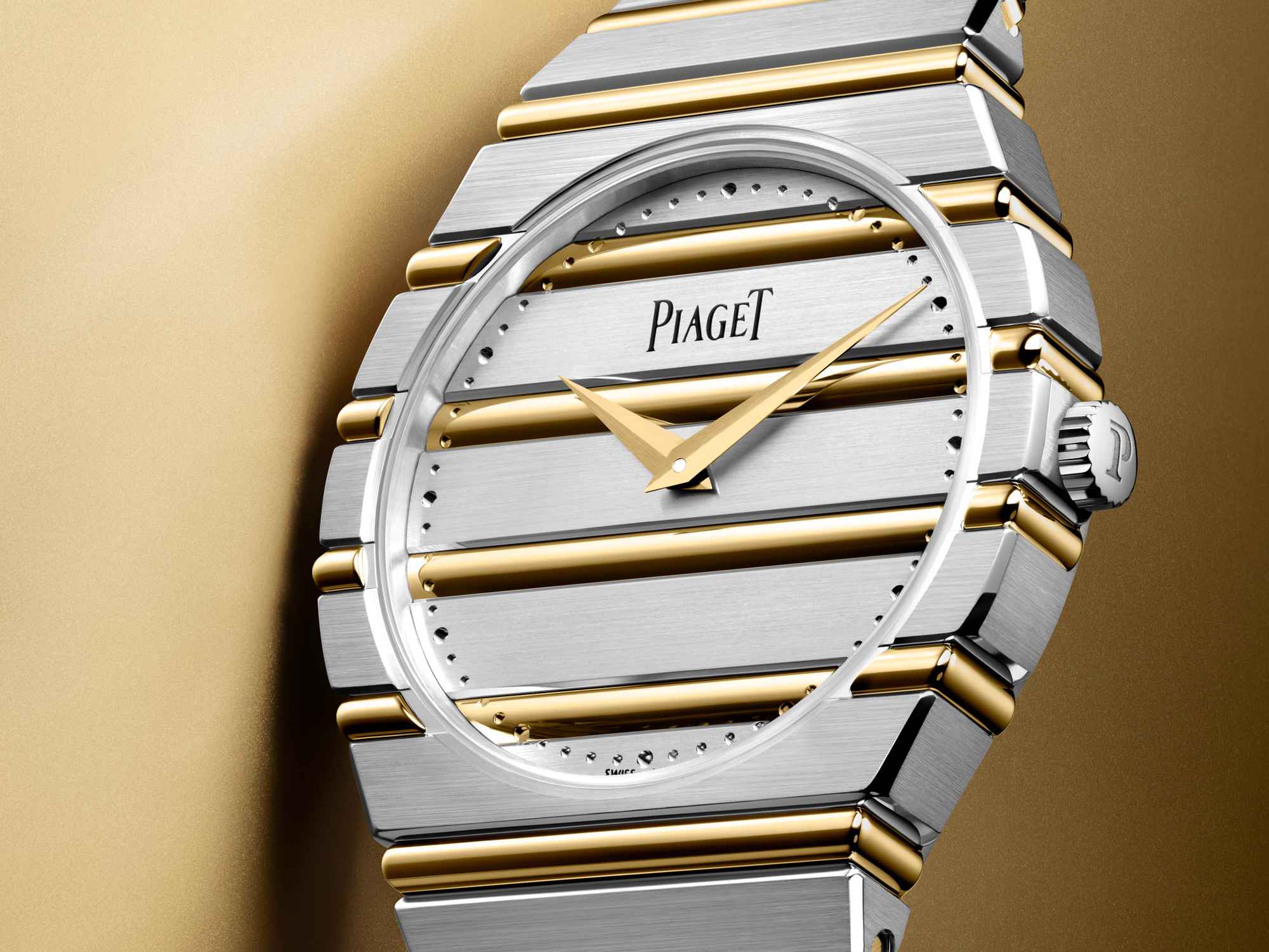 新錶2026/金工大師重塑的 Neo-Vintage 經典!PIAGET 伯爵 Polo 79 雙金腕錶