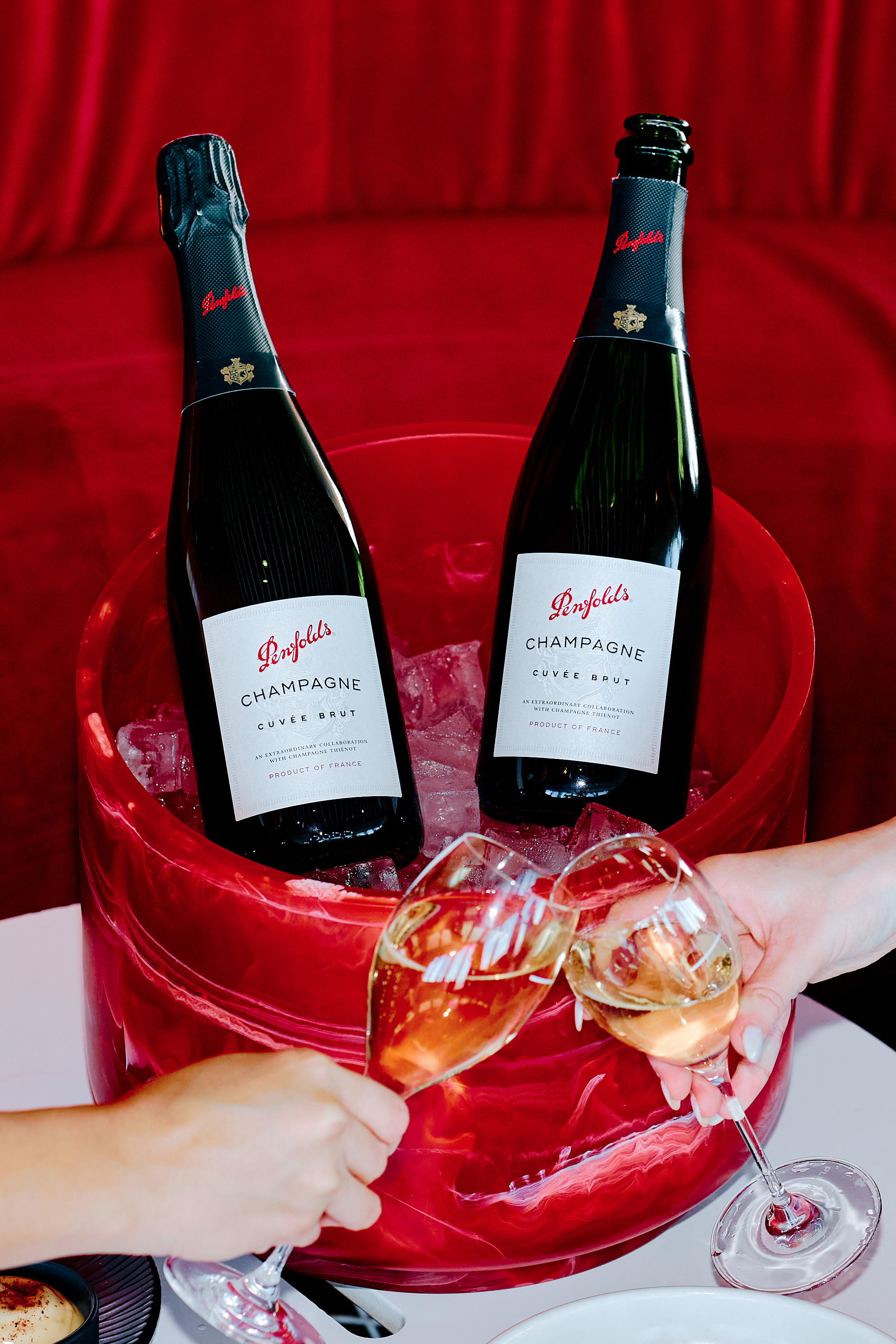 奔富與席諾香檳合作,推出全新的「Penfolds Cuvée Brut NV」。(2,200元/750ml,奔富提供)