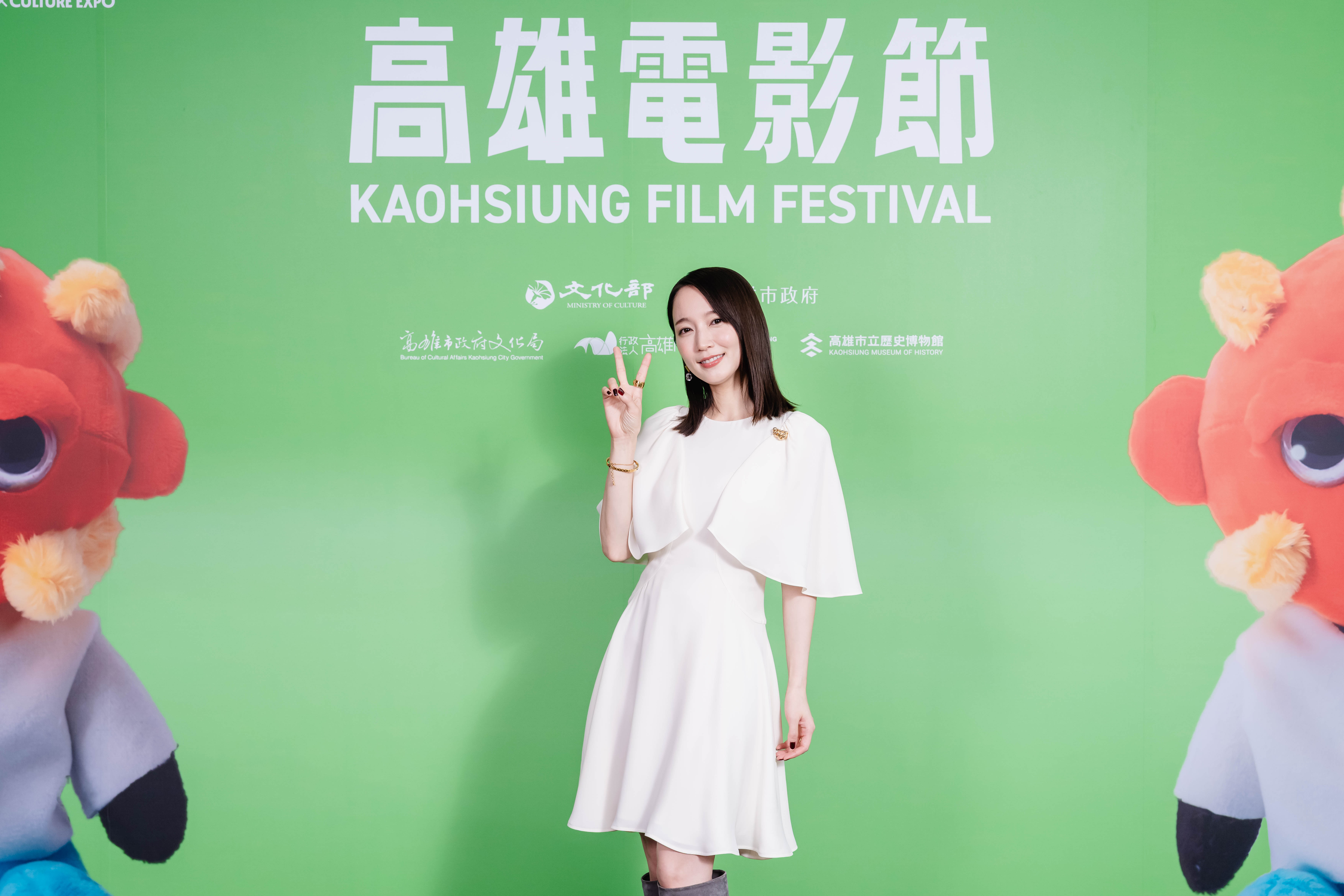 吉岡里帆回憶在台灣拍攝時經常穿著拖鞋出門吃早餐。（高雄電影節提供）