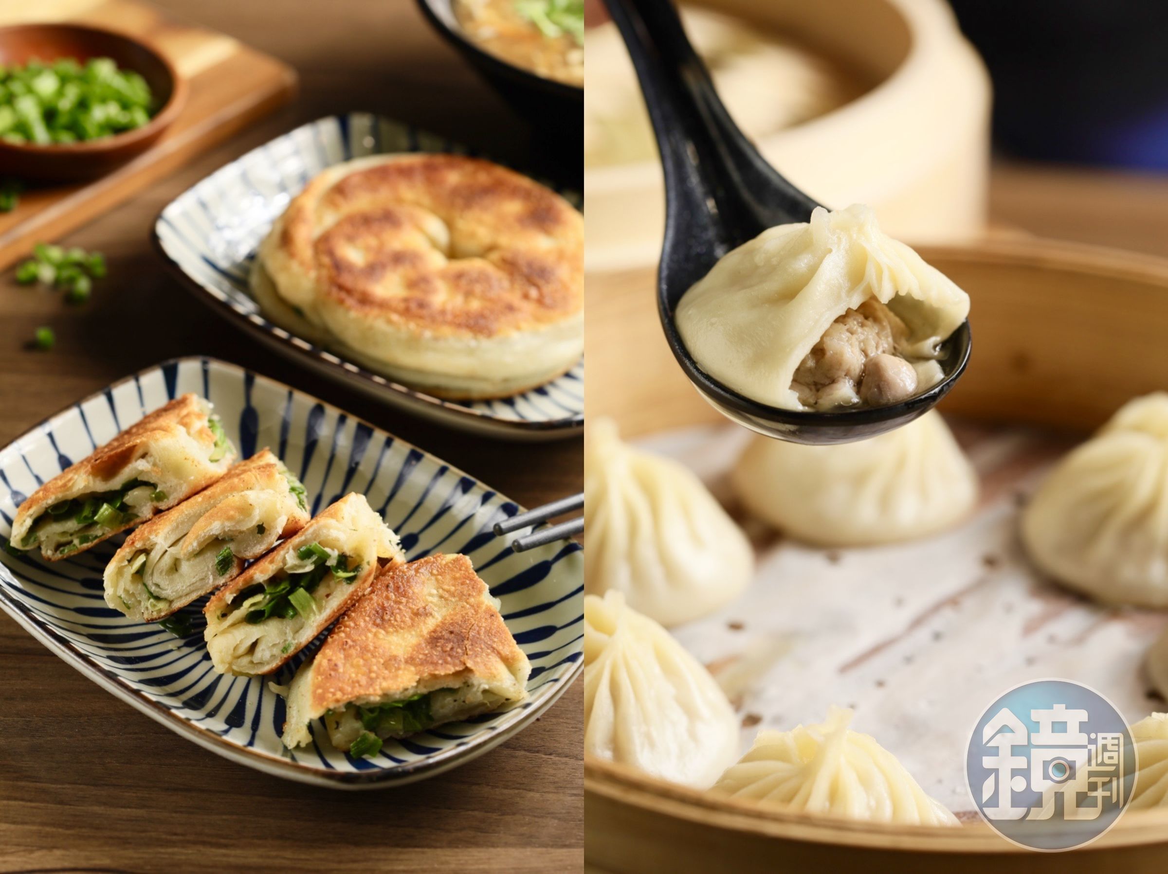 「頤和圓麵食館」可說是中和平價版的鼎泰豐，噴汁湯包鮮甜實惠，蔥油餅香酥、蔥量爆多。
