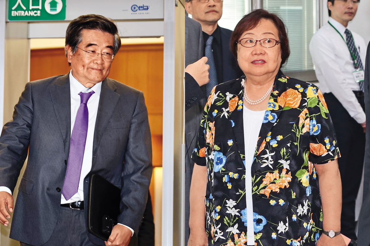 長榮集團老臣戴錦銓(左圖)、柯麗卿(右圖)皆為張榮發遺囑執行人,遭張榮發基金會訴請履行張榮發「死因贈與」。