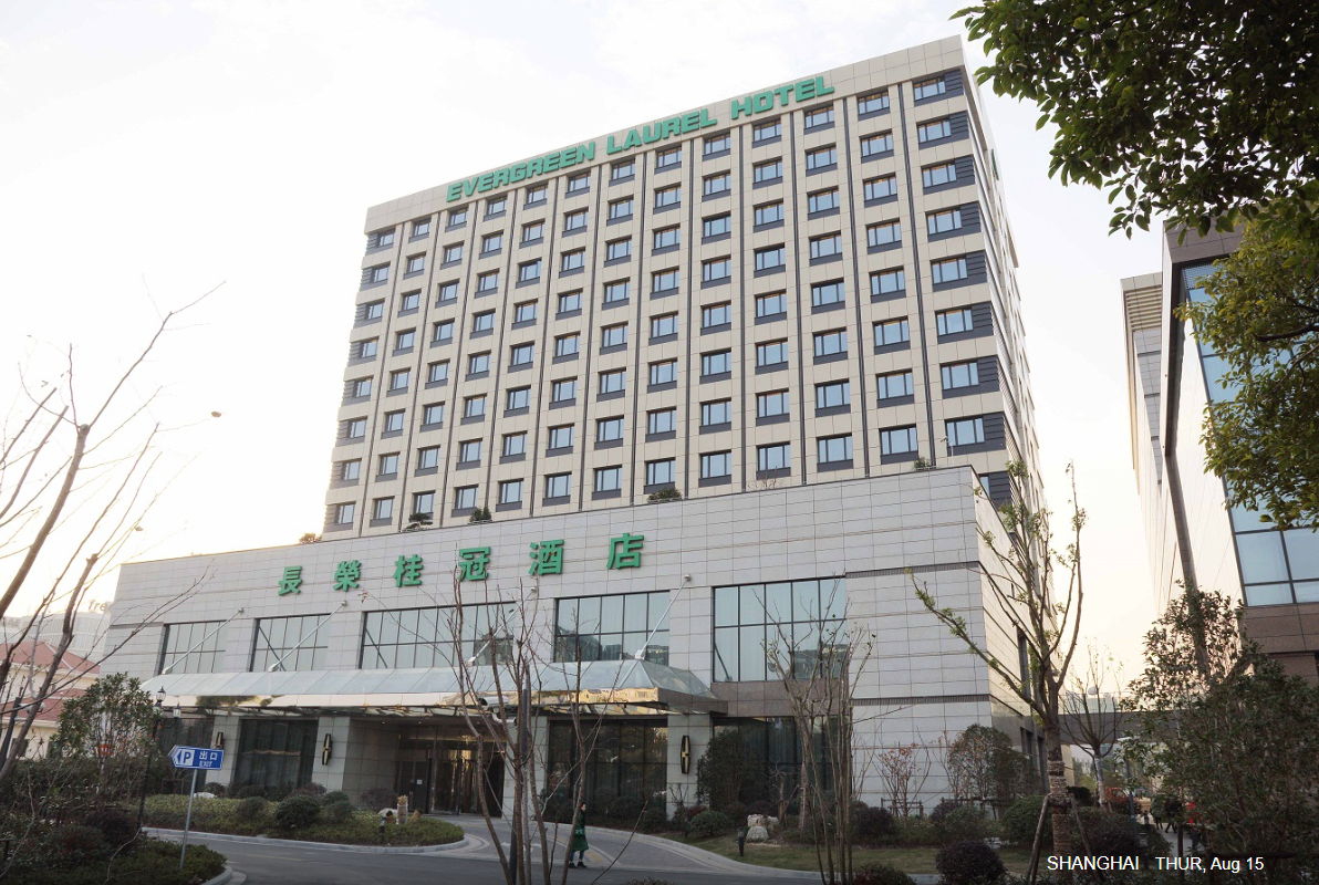 沒掛中國國旗被小粉紅盯上，長榮桂冠酒店道歉了。（翻自長榮桂冠酒店官網）