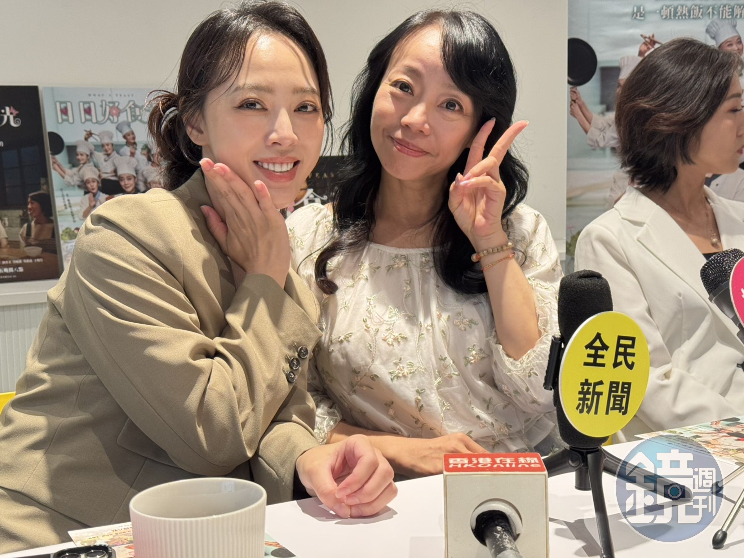 范瑞君和勇兔在大愛新戲《日日好食光》飾演一起奮鬥的好夥伴。