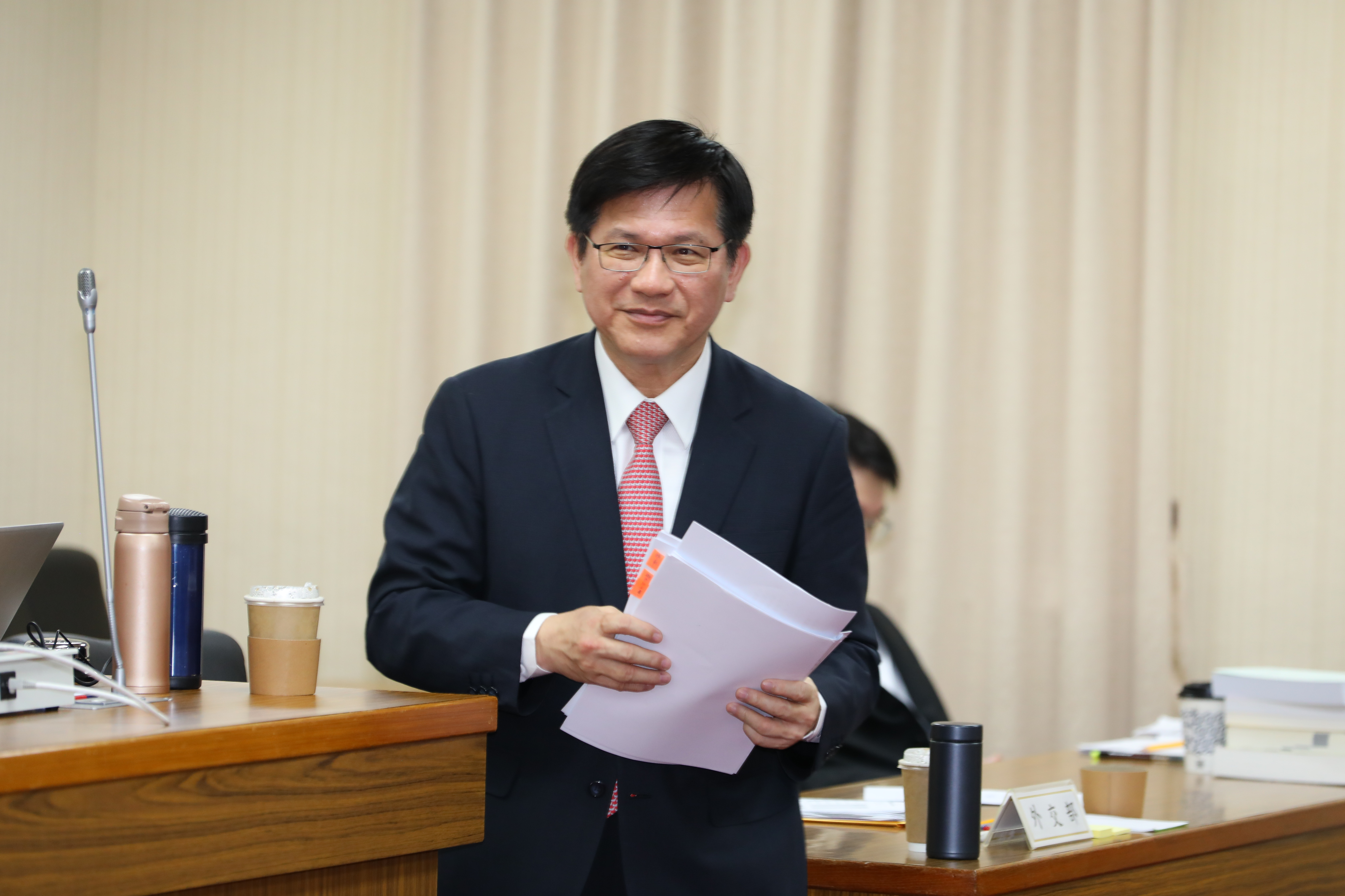 關於川賴通話，林佳龍表示目前沒有這樣的聯繫。