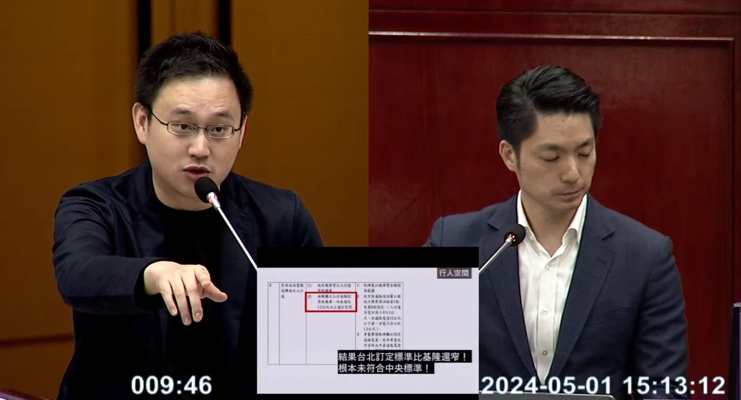 趙怡翔認為蔣市府加劇行人地獄亂象惡化。(翻攝趙怡翔臉書)