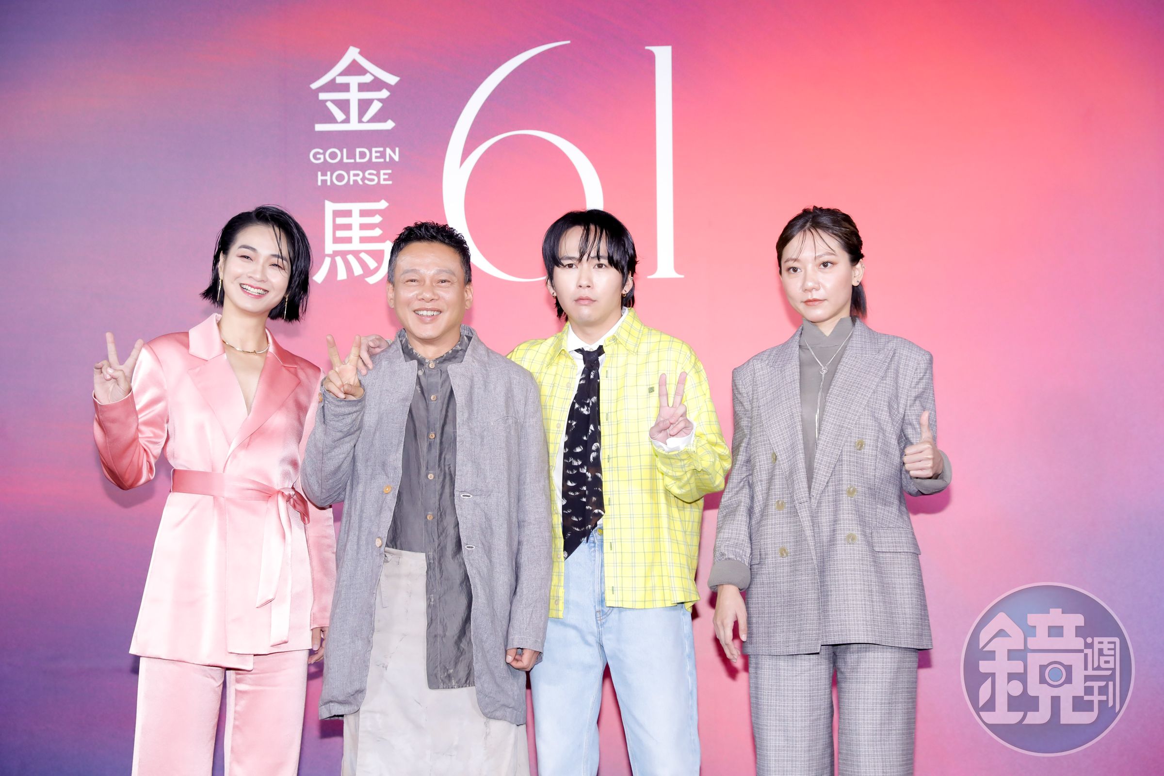 第61屆金馬影展今日開鑼，開幕片《默視錄》的演員陳雪甄、李康生、巫建和、林幻夢露等人出席開幕式。