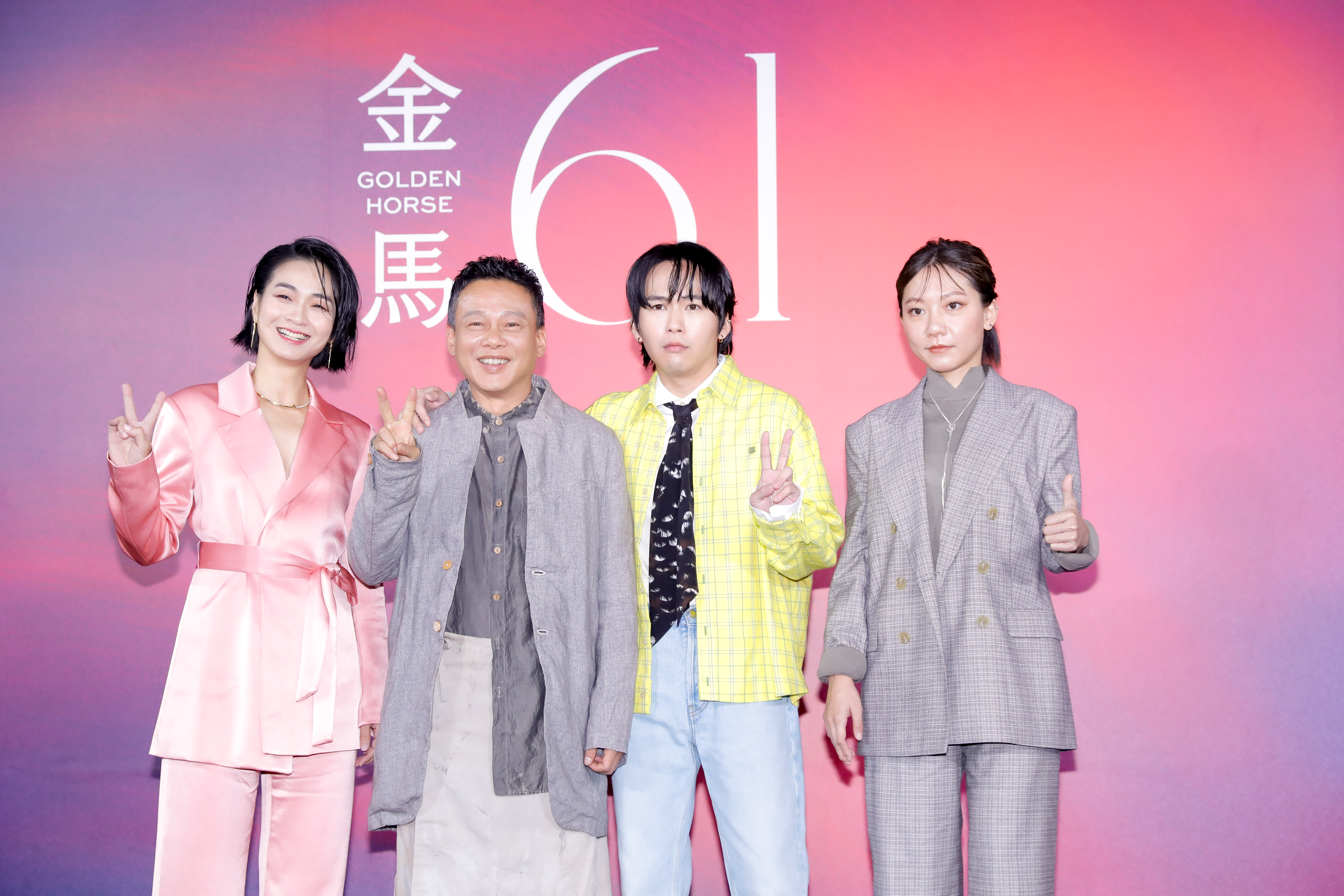 第61屆金馬影展今日開鑼，開幕片《默視錄》的演員陳雪甄、李康生、巫建和、林幻夢露等人出席開幕式。