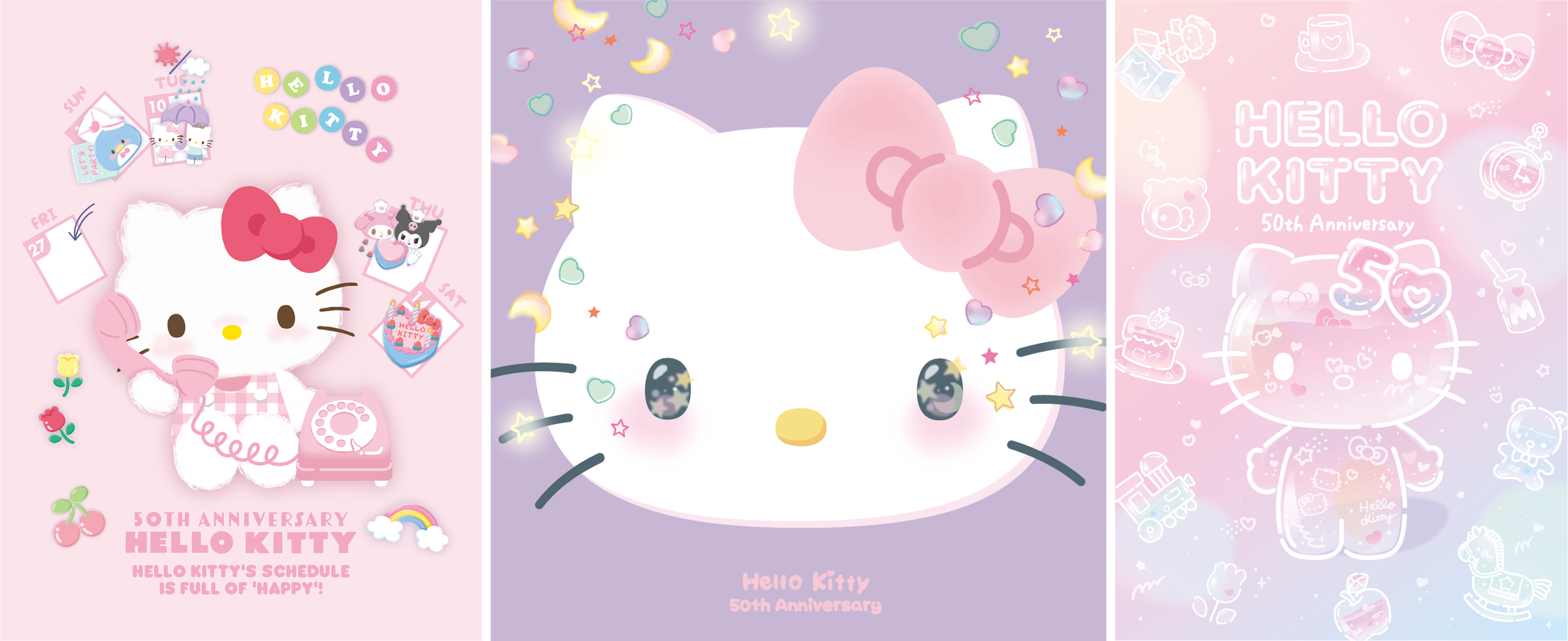 Hello Kitty全新形象登場,多款台灣限定版主視覺釋出。(台灣三麗鷗股份有限公司提供)
