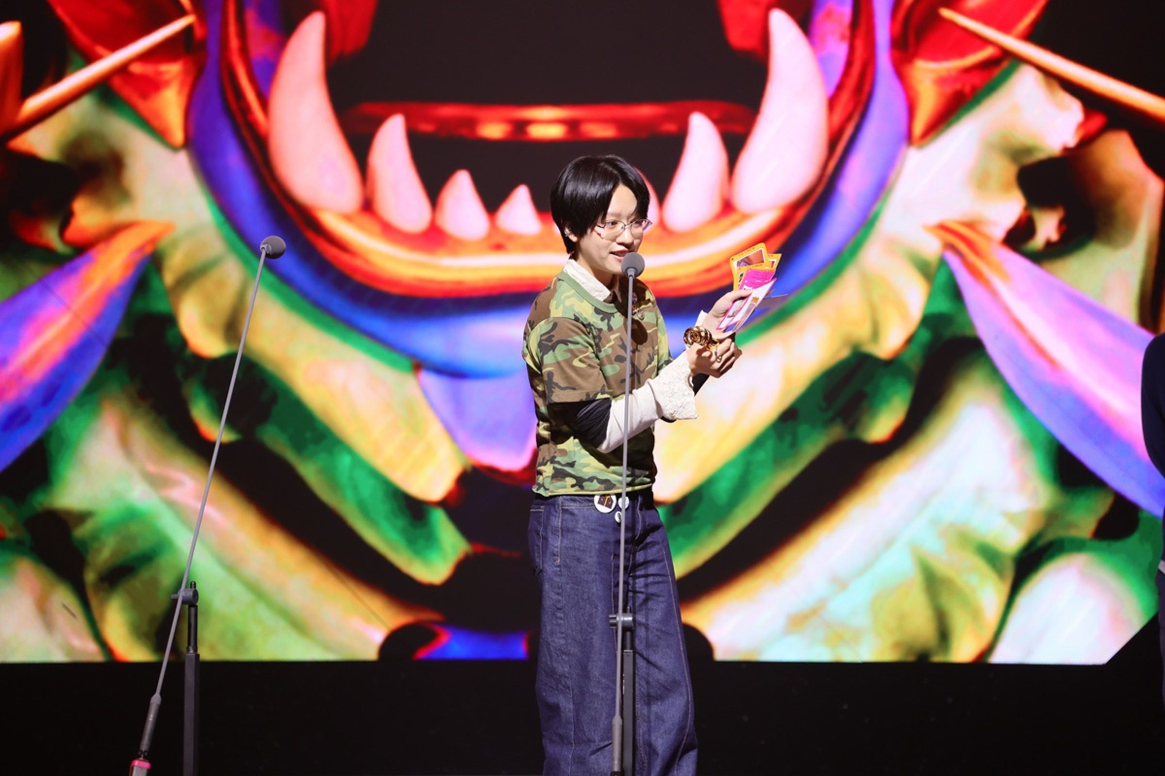 陳嫻靜奪下最佳新人、最佳另類流行專輯與最佳嘻哈歌曲3個獎項成為本屆金音獎大贏家。(文化部影視及流行音樂產業局、必應創造 B'in Live 提供)