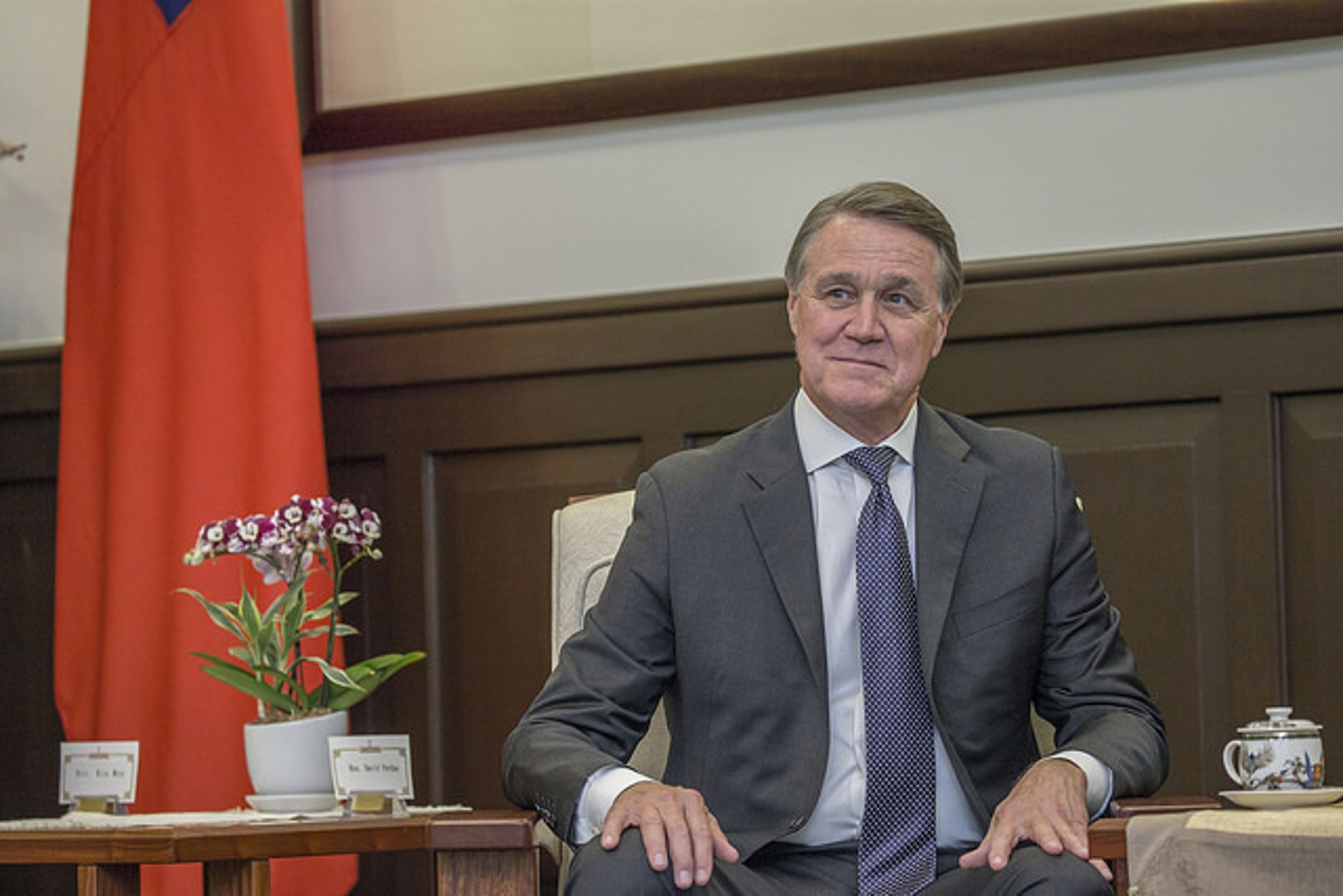 美國參議員蒲度將出任下任美國駐中大使。(總統府提供)