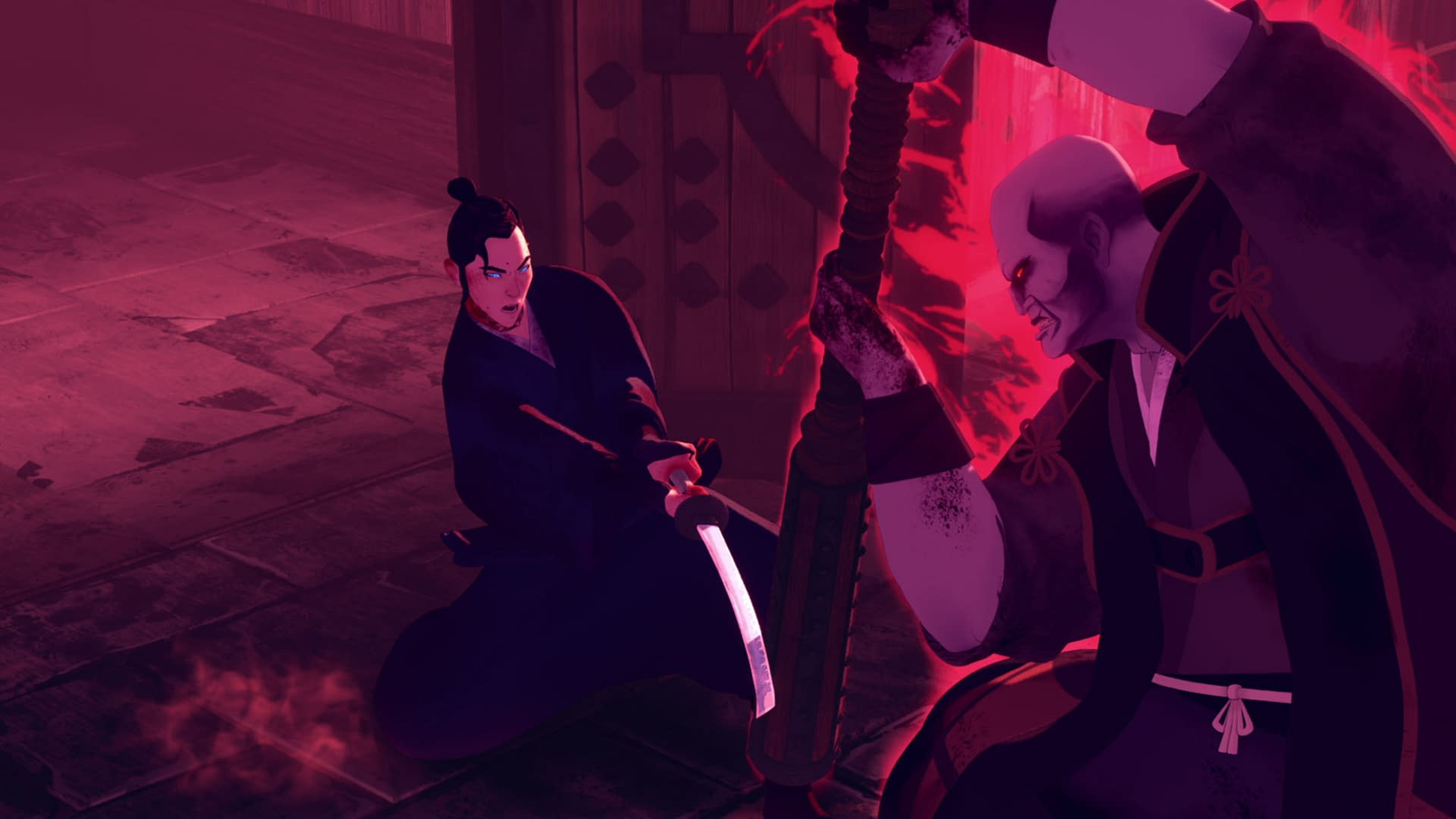 《藍眼武士》獲頒第76屆黃金時段艾美獎最佳動畫影集。(Netflix提供)