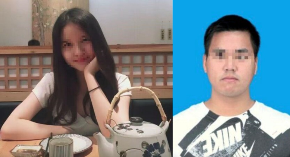 「一見鍾情」變「死亡陷阱」，恐怖丈夫（右）手刃妻子，26歲女（左）慘死136處創傷。（翻攝自微博）
