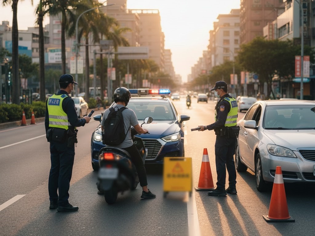 警察開罰單。（示意圖，AI生成）