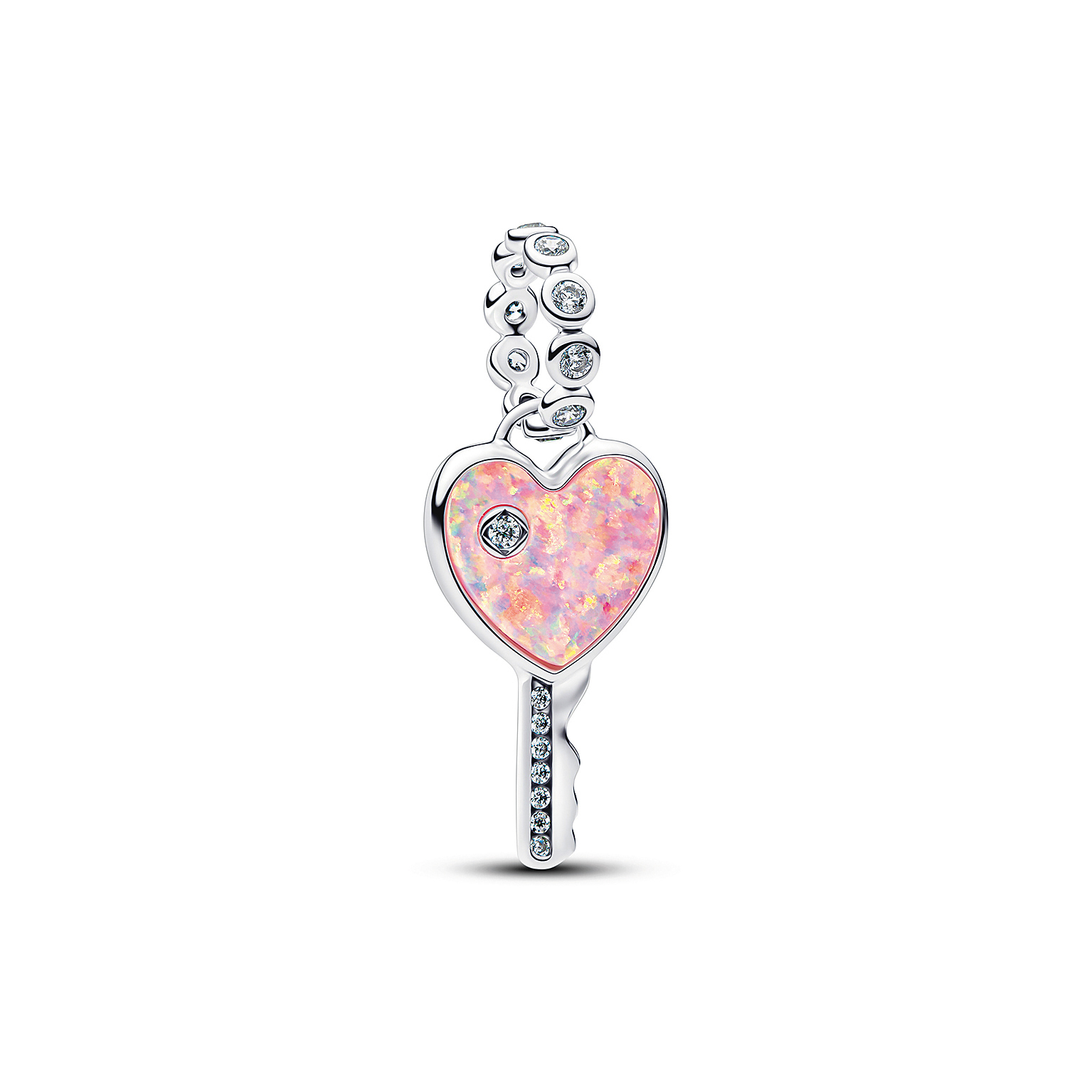 幻彩心形鑰匙吊飾	 NT$2,880（PANDORA提供）
