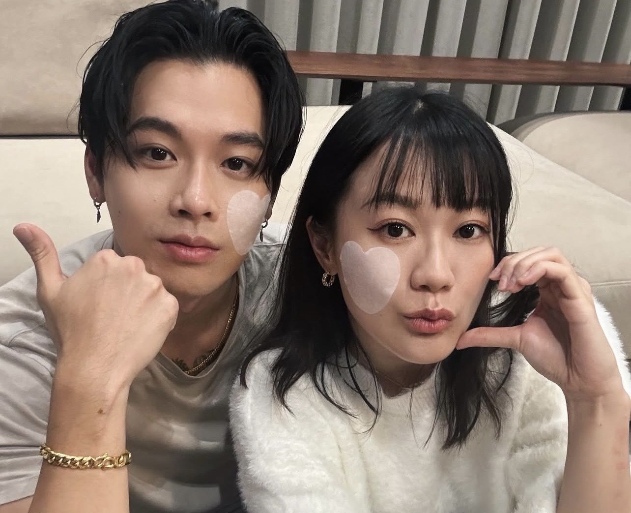 高爾宣與大他9歲的老婆RED芮德迎來寶貝兒子誕生。（翻攝自高爾宣IG)