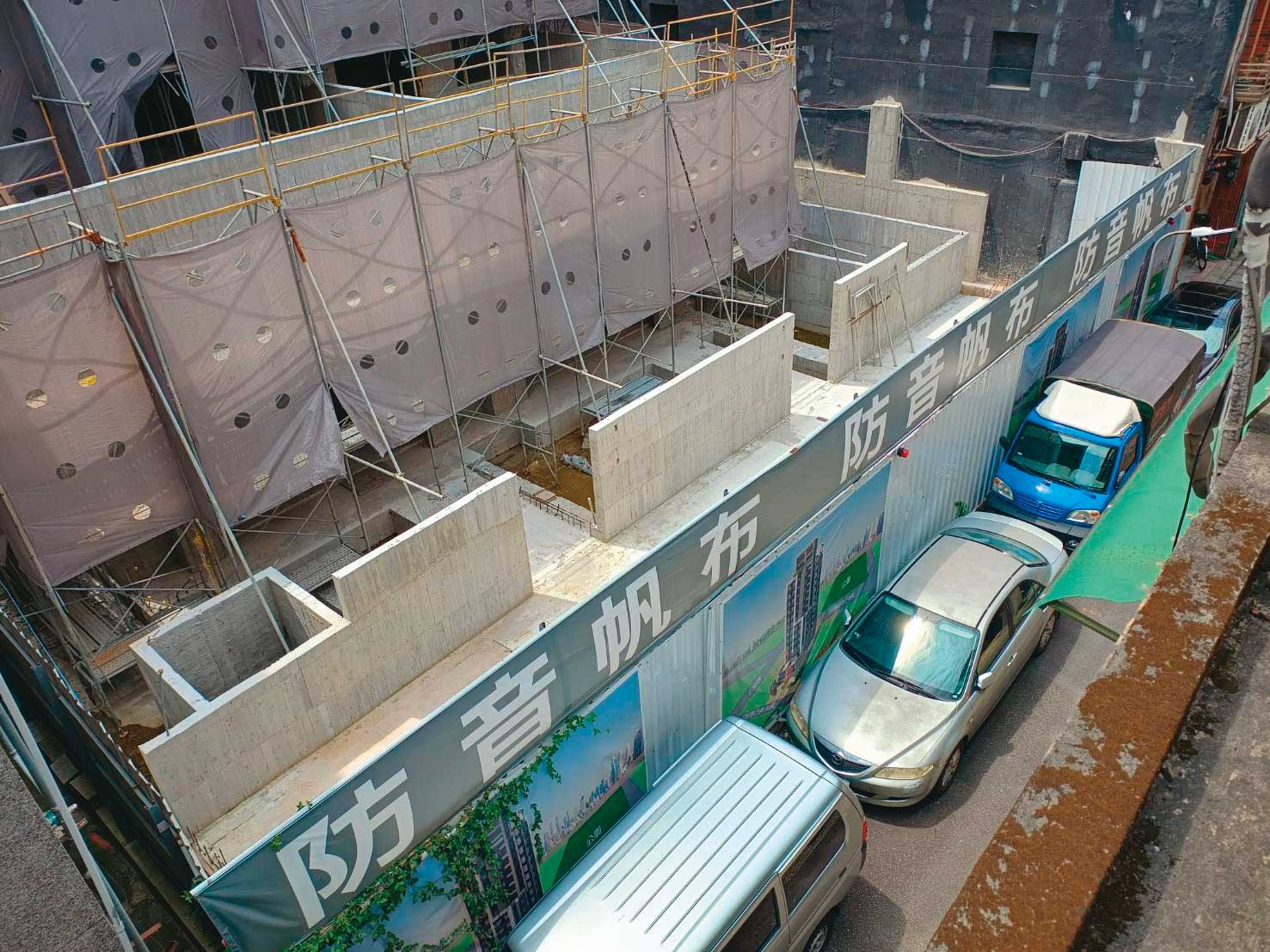 文昌都更案目前蓋到7樓，施工過程附近住戶抗爭不斷。