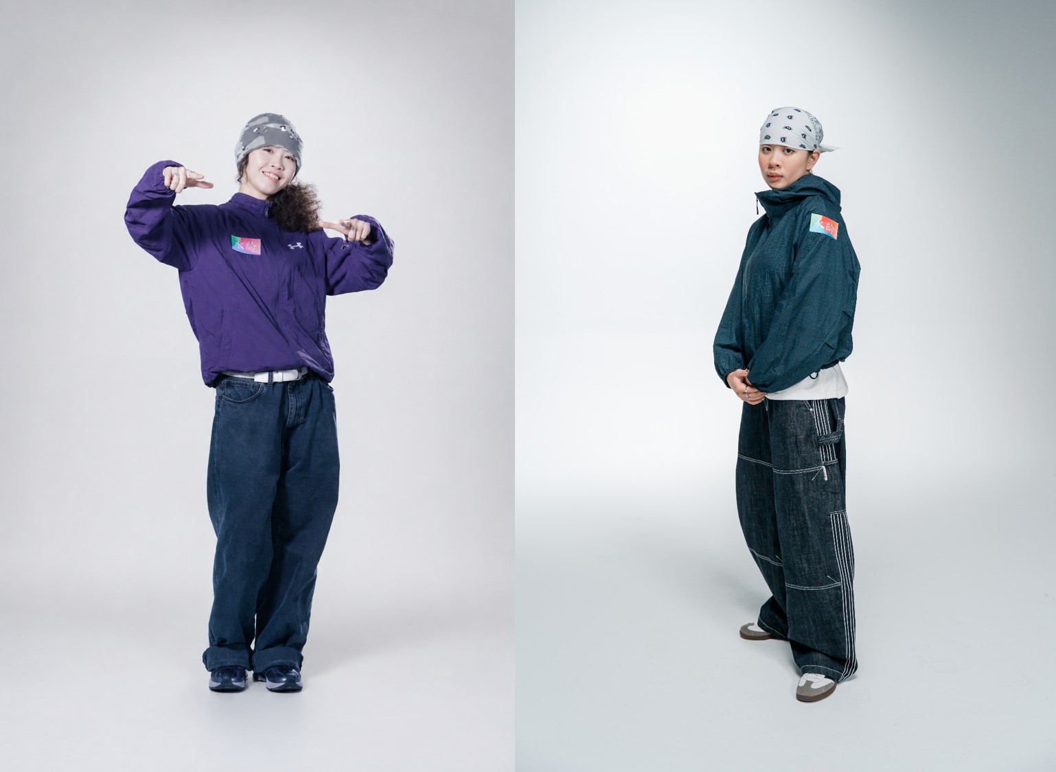 (左起)楊加力(B-girl JiaLi)、許馥雅(B-girl Sophia)。(永齡基金會提供)