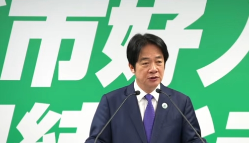 賴清德轟國共「以和平包裝統一」。（取自民進黨直播）