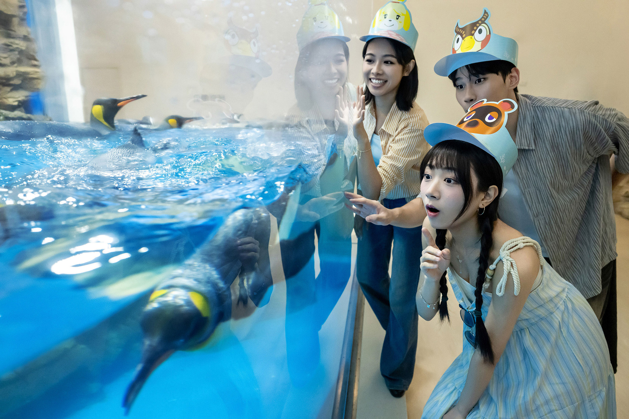 今年暑假全台三大海洋館與水族館各出奇招，不僅冷氣開放、清涼消暑，更推出讓人意想不到的全新企劃，其中Xpark攜手任天堂打造多項全新互動體驗。（Xpark提供）