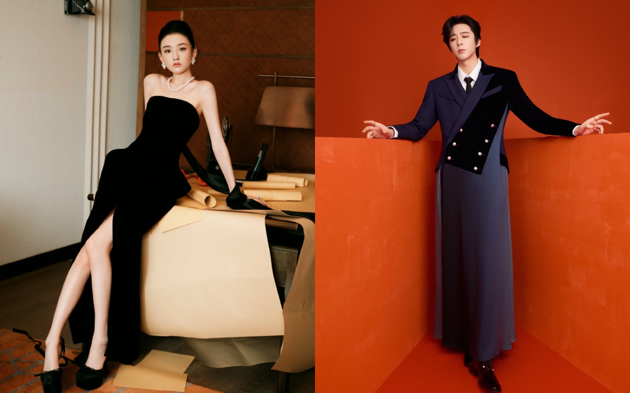 （左起）宋祖兒與劉宇寧好默契，都穿著Christian Louboutin鞋款為自己裝扮增色。（美之心提供）