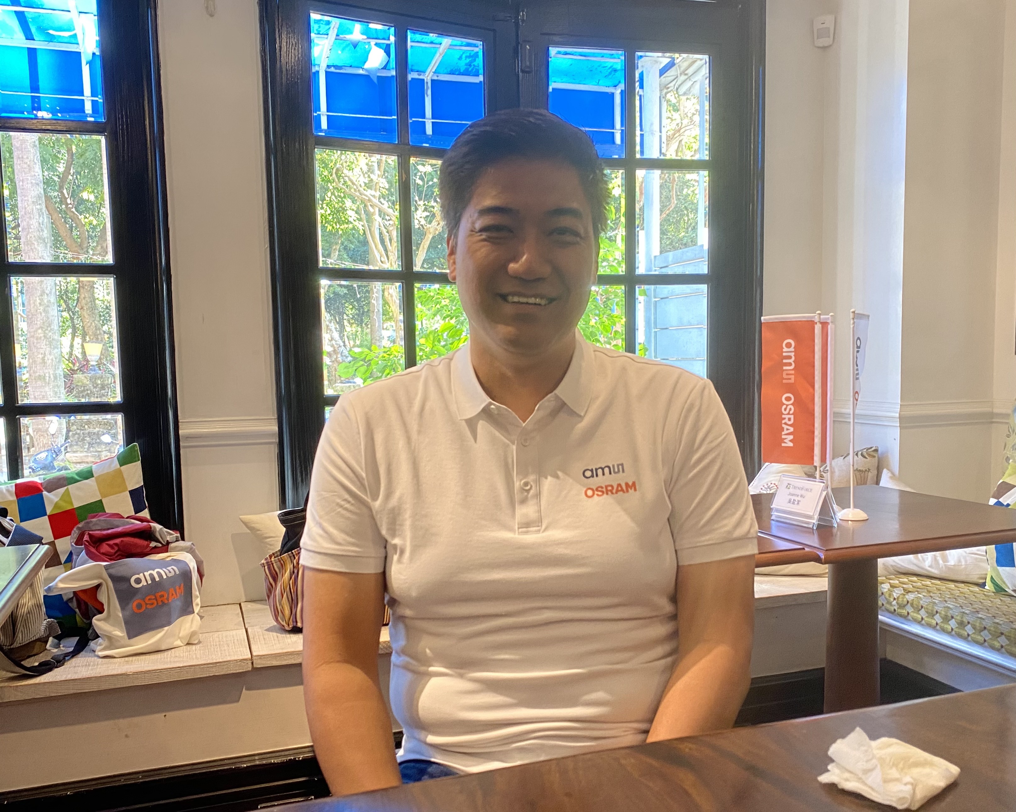 艾邁思歐司朗技術總監李定翰表示，該公司在中國電動車市占逐年攀升，現在光學感測上的滲透率高達5成以上。