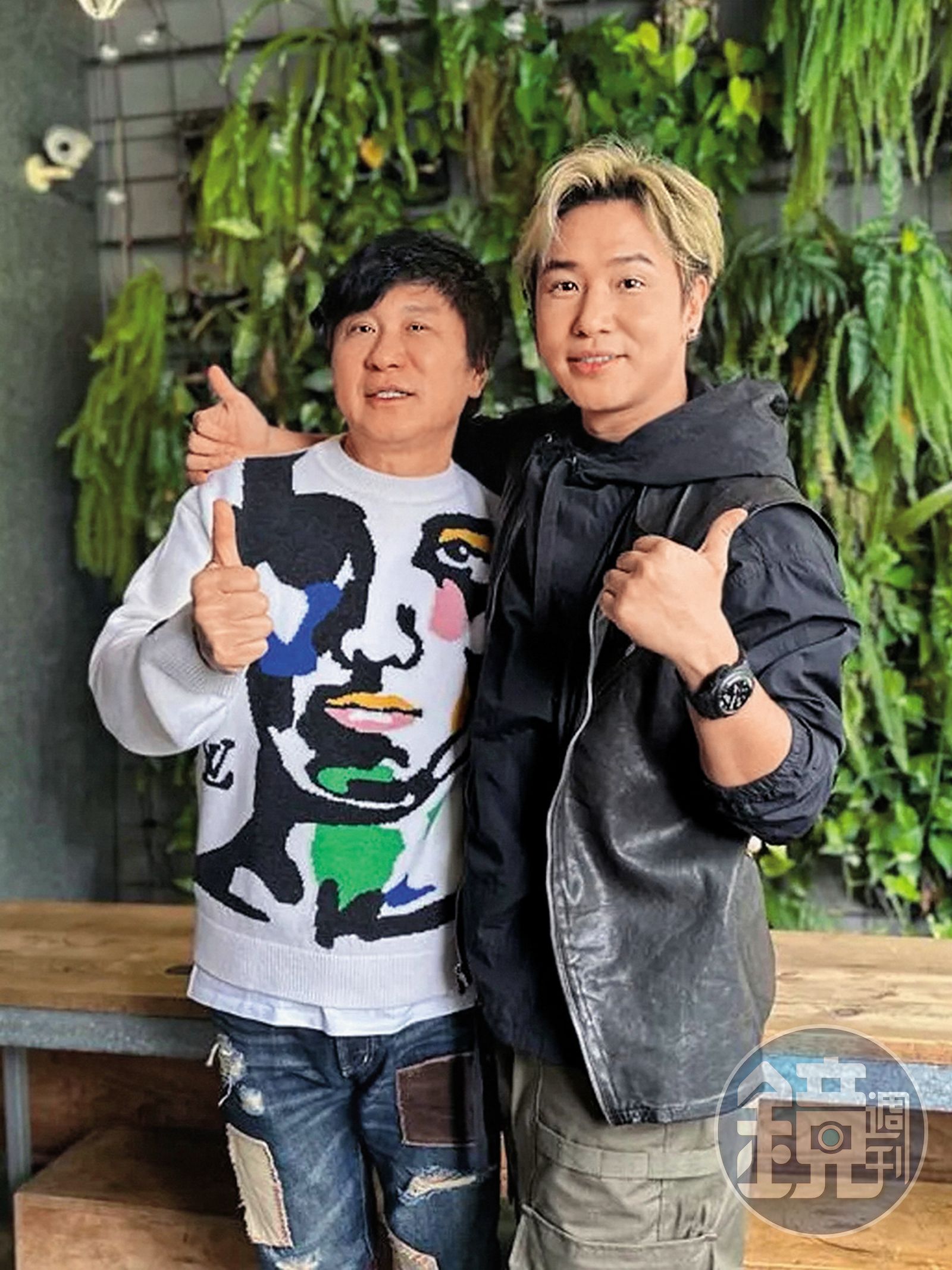 歐漢聲（右）跟胡瓜（左）亦師亦友，全力支持胡瓜想做的節目