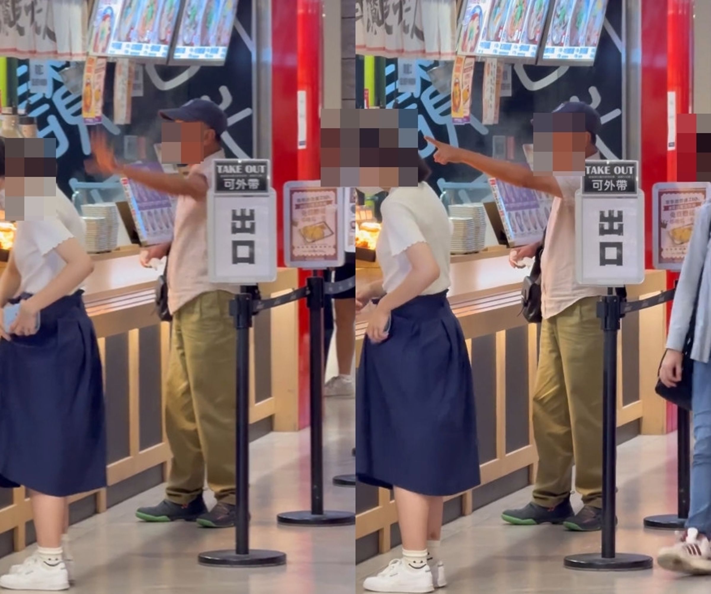 一名老翁點餐時與店員發生口角,指責對方態度太差。(翻攝threads@10969_28)