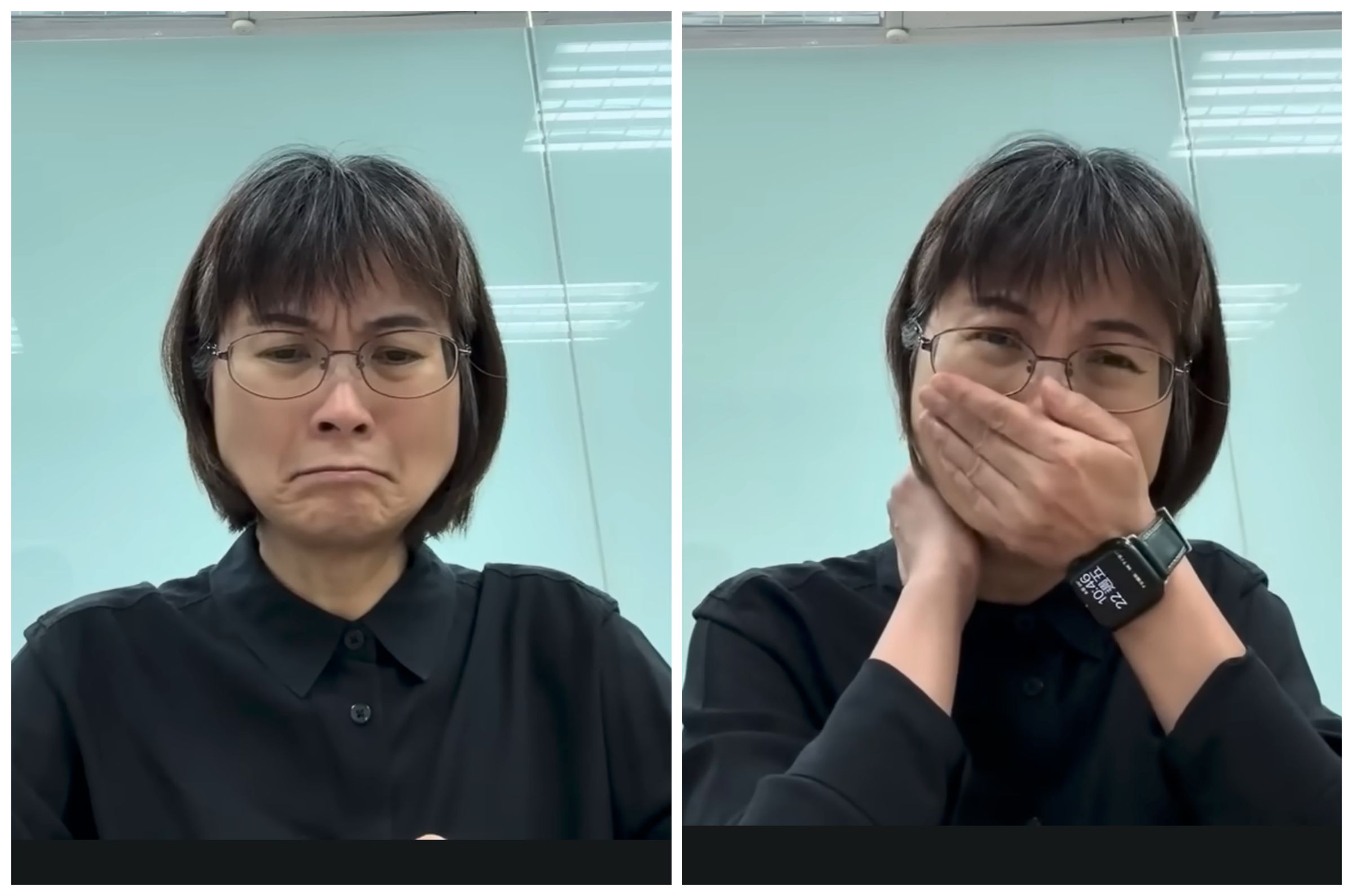 謝宜容道歉影片挨轟演技很差。(翻攝影片畫面)