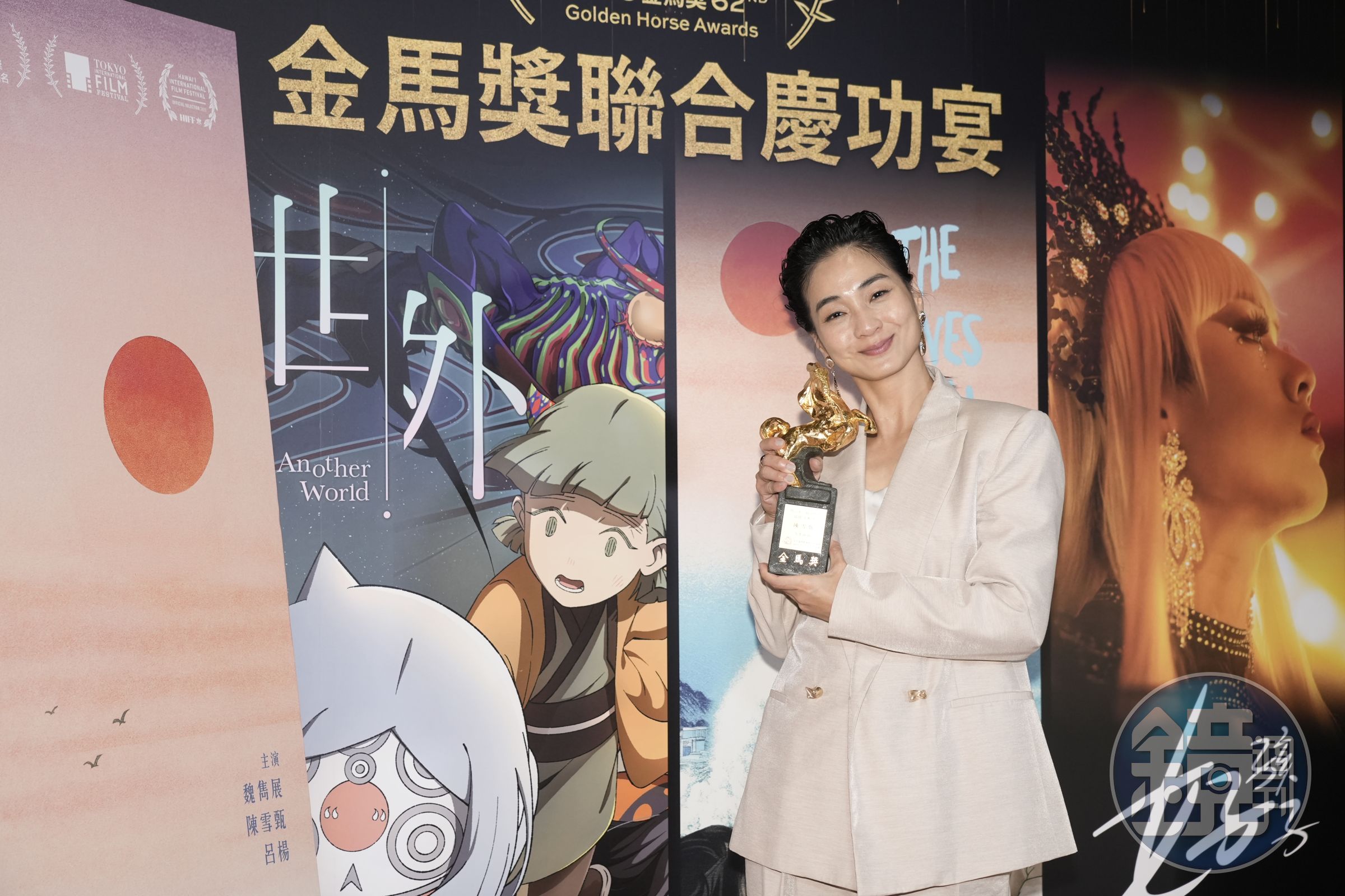 陳雪甄與導演廖克發合作17年,終於在對方的作品「鍍金」,獲金馬女配角獎。