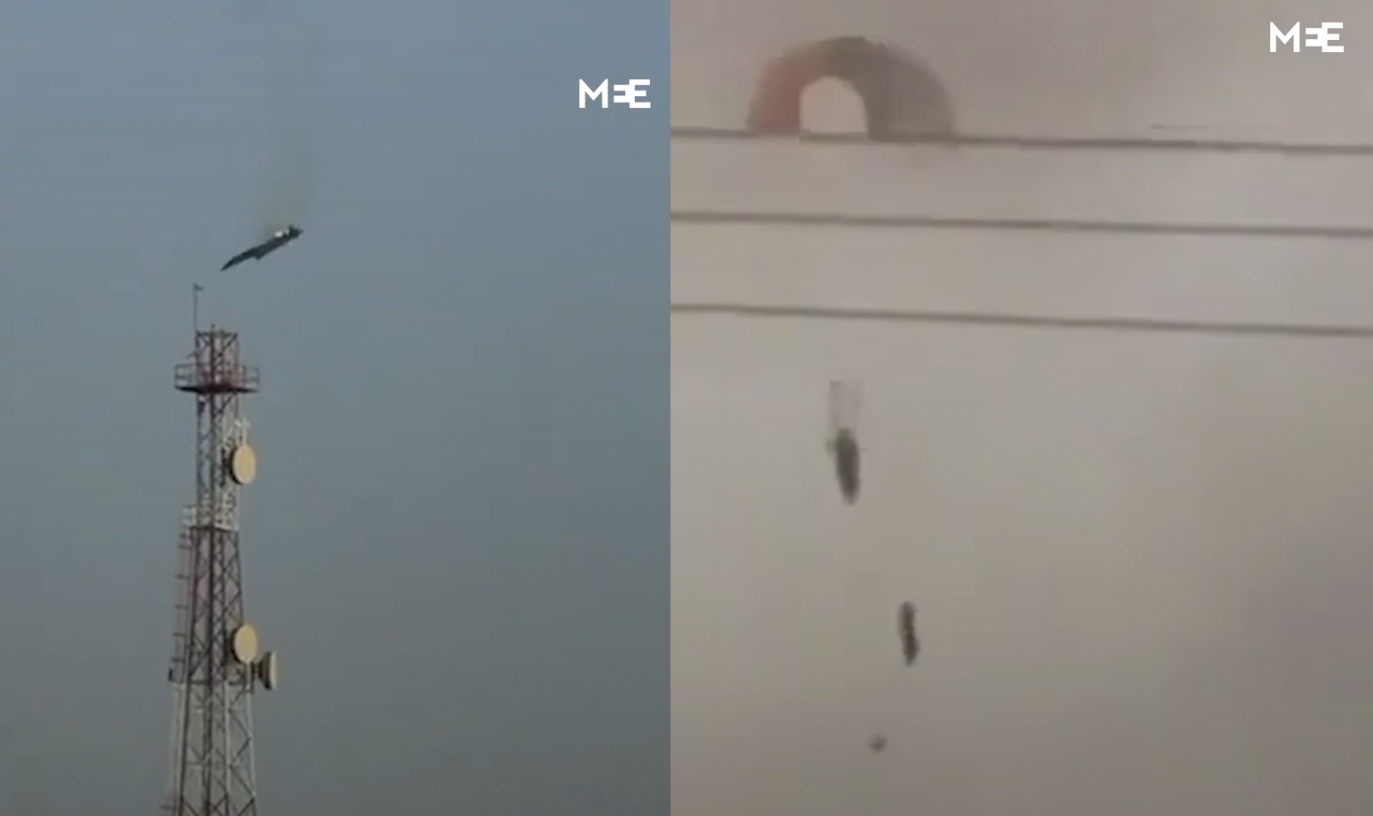 科威特誤擊3架美軍戰機,6名飛行員成功跳傘生還。(翻攝自X@MiddleEastEye)