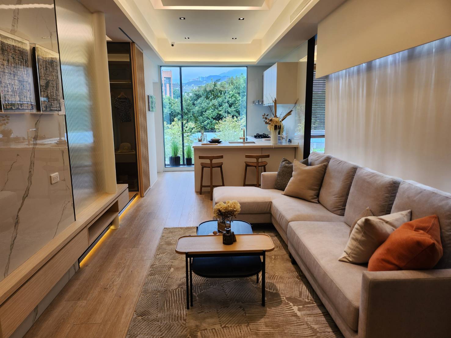 溪泊林坪數規劃為22坪、25坪、37坪的2至3房小宅，周遭還將種植3米高植披。