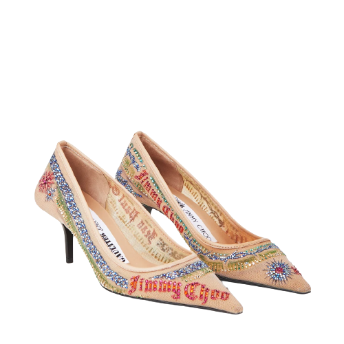 Jimmy Choo / Jean Paul Gaultier聯名系列高跟鞋。NT$80,800。(藍鐘提供)